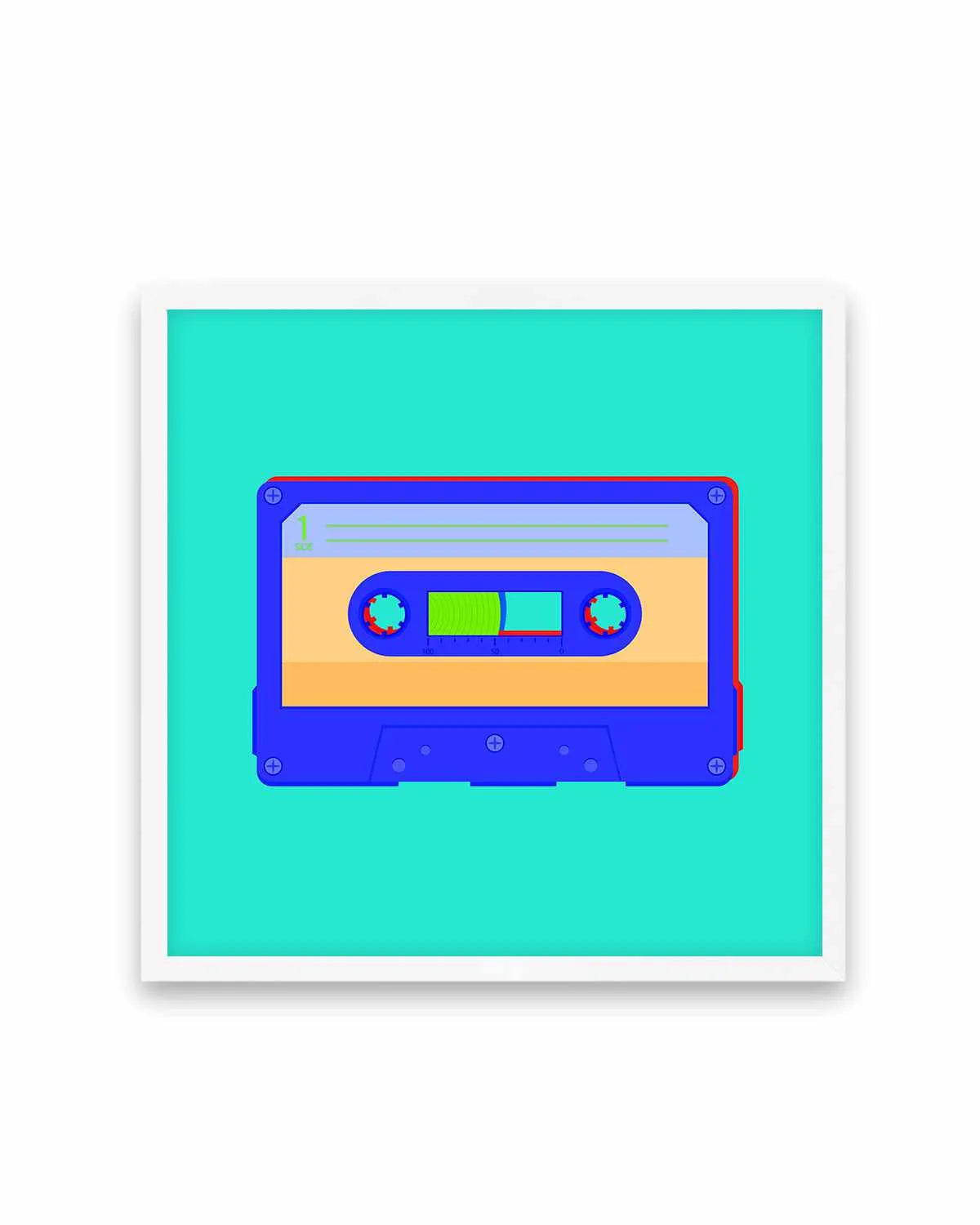 Cassette Pop I Art Print from Olive et Oriel where you can shop wallpaper and artworks online