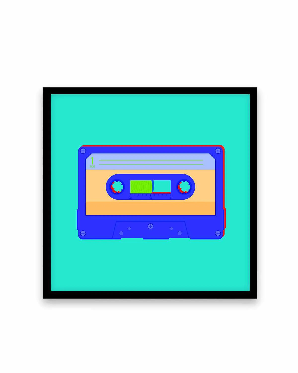 Cassette Pop I Art Print from Olive et Oriel where you can shop wallpaper and artworks online