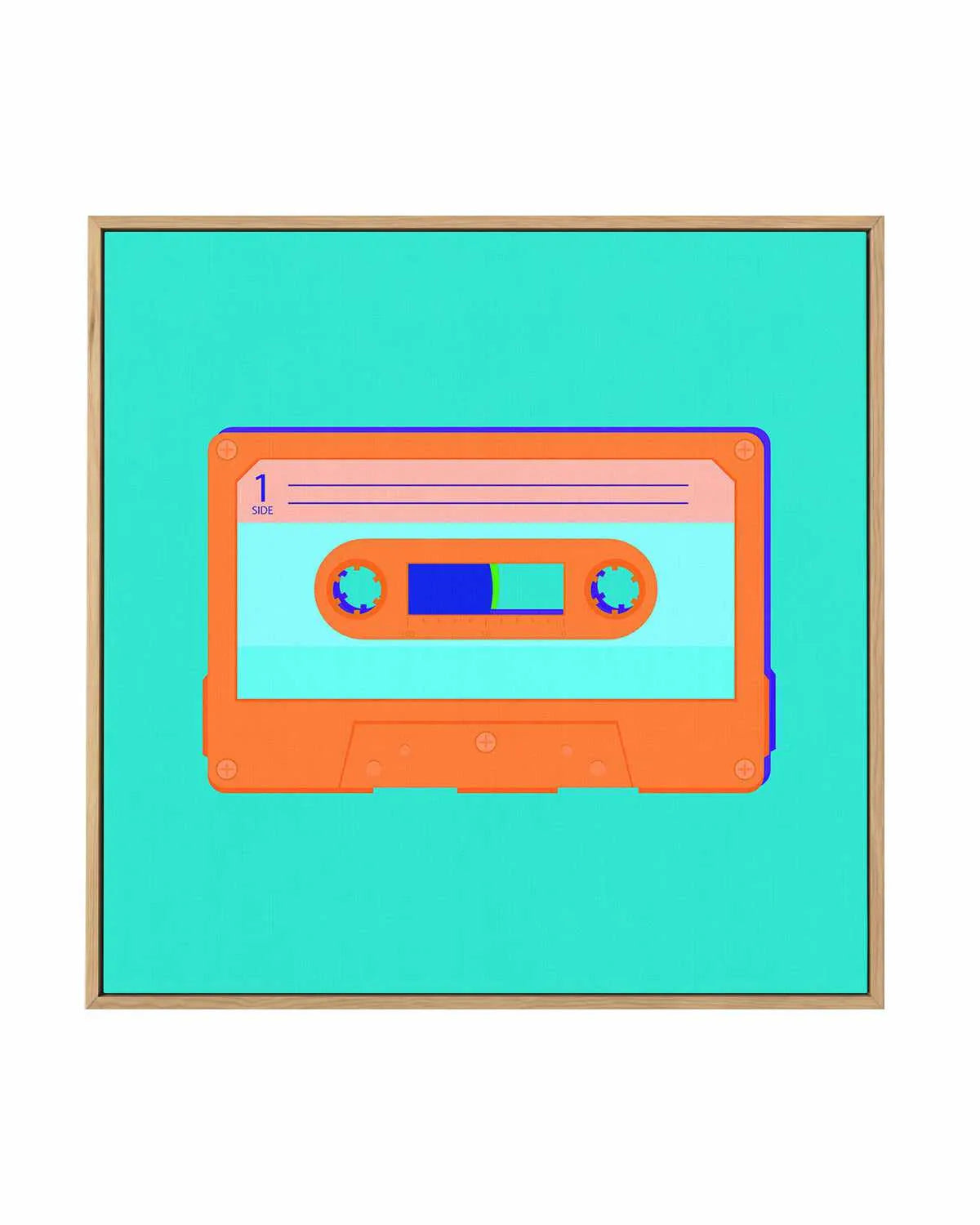 Cassette Pop II | Framed Canvas Art Print from Olive et Oriel where you can shop wallpaper and artworks online