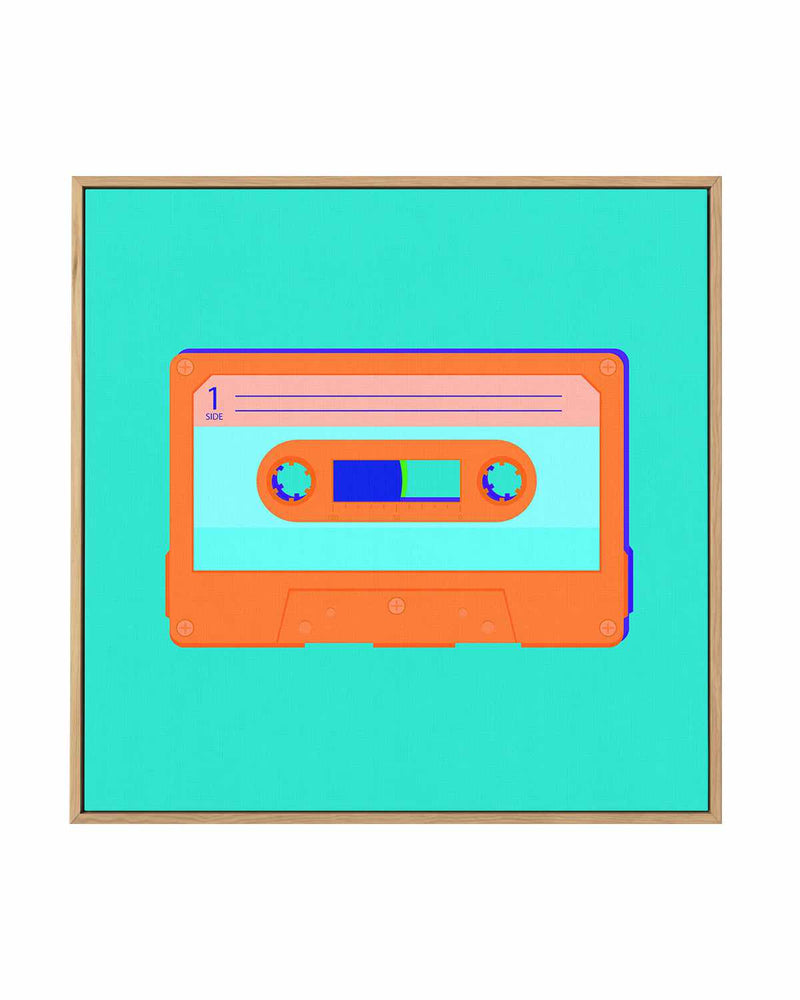 Cassette Pop II | Framed Canvas Art Print