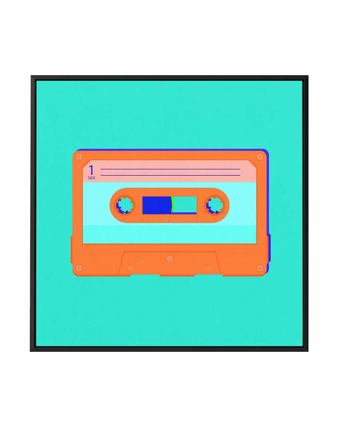 Cassette Pop II | Framed Canvas Art Print from Olive et Oriel where you can shop wallpaper and artworks online