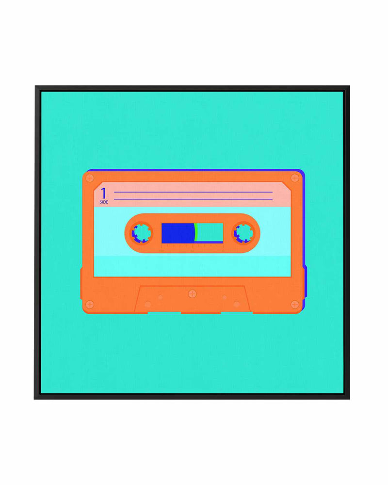 Cassette Pop II | Framed Canvas Art Print