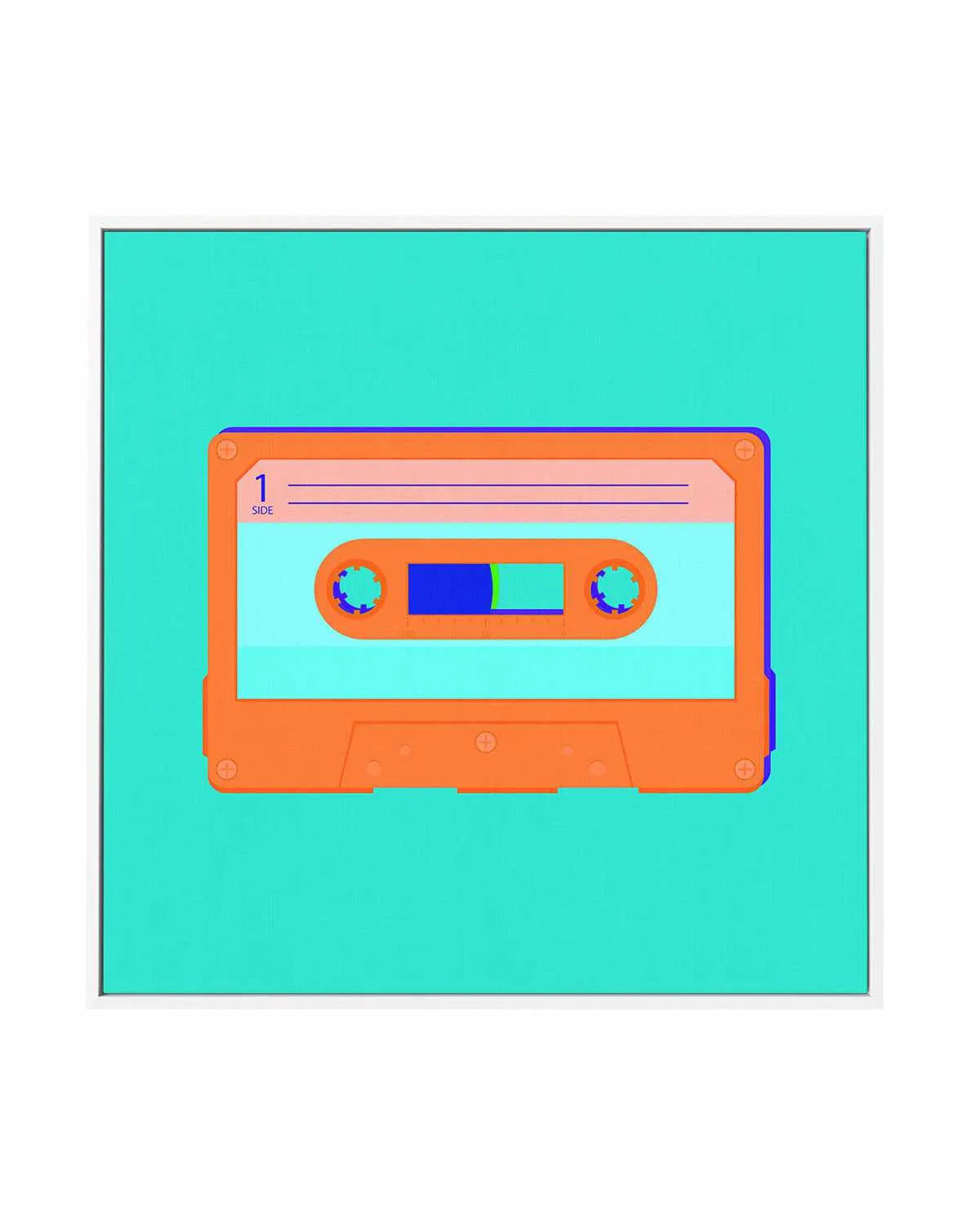Cassette Pop II | Framed Canvas Art Print from Olive et Oriel where you can shop wallpaper and artworks online