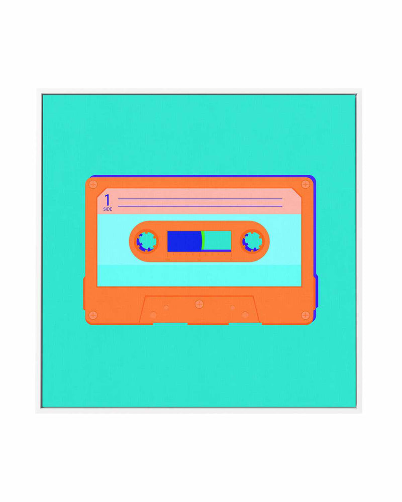 Cassette Pop II | Framed Canvas Art Print