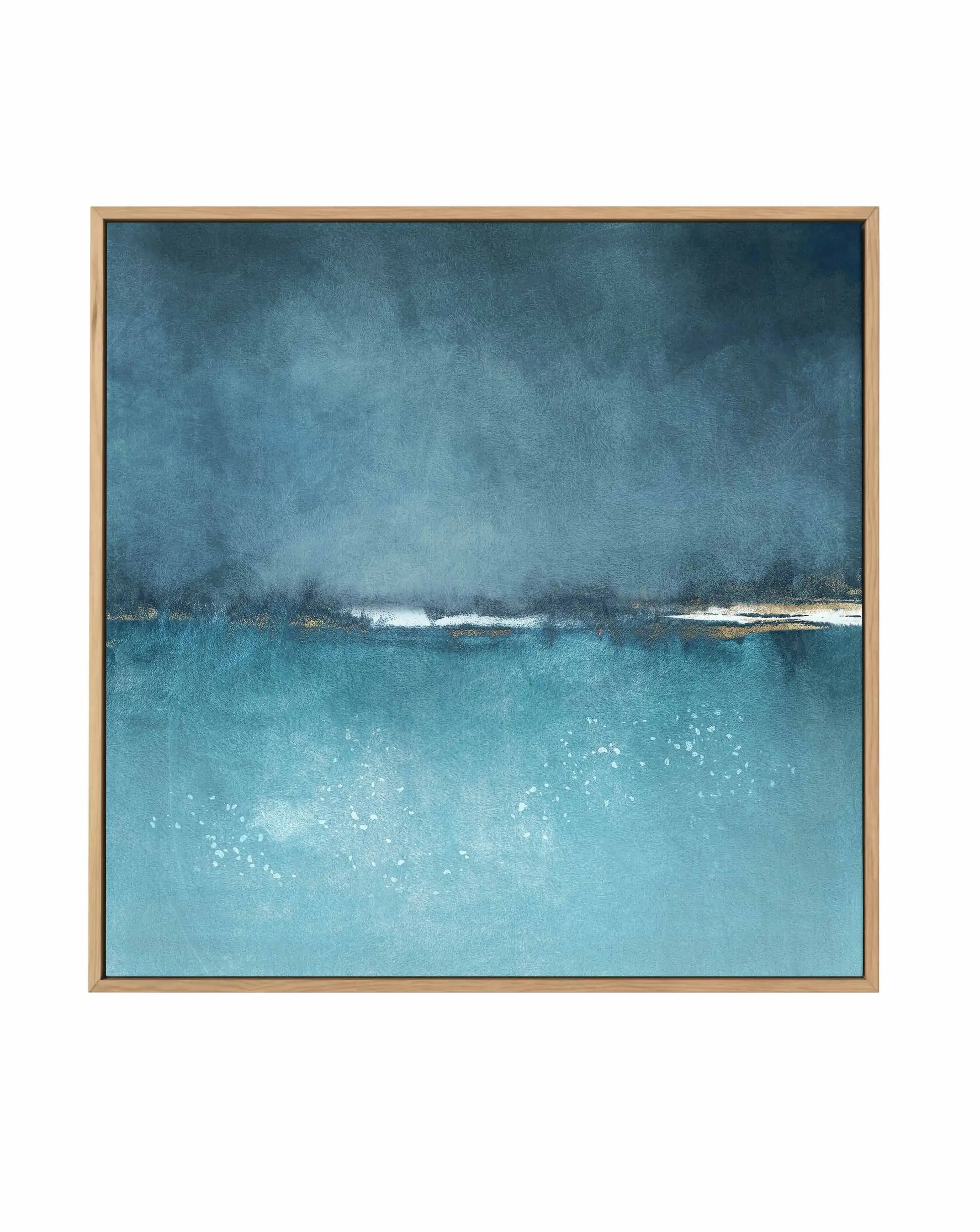 Cerulean Study No 1 SQ Framed Canvas Art Print from Olive et Oriel where you can shop wallpaper and artworks online