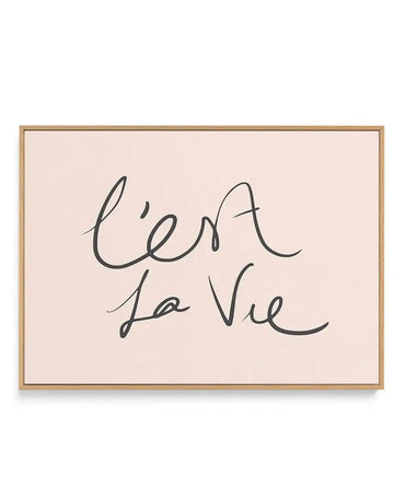 C'est La Vie 2.0 | Framed Canvas-CANVAS-You can shop wall art online with Olive et Oriel for everything from abstract art to fun kids wall art. Our beautiful modern art prints and canvas art are available from large canvas prints to wall art paintings and our proudly Australian artwork collection offers only the highest quality framed large wall art and canvas art Australia - You can buy fashion photography prints or Hampton print posters and paintings on canvas from Olive et Oriel and have them