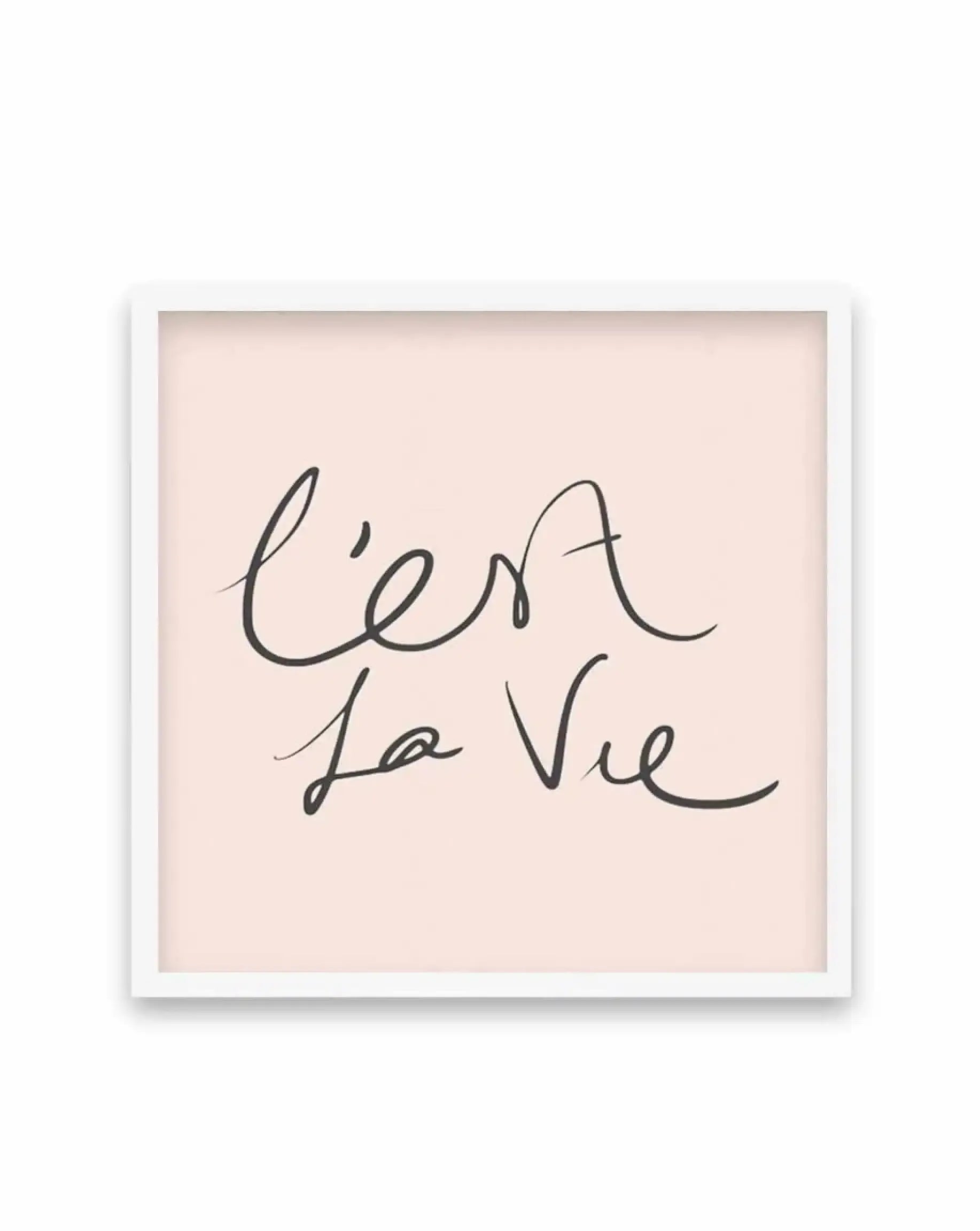 C'est La Vie Blush | SQ Art Print-PRINT-Olive et Oriel-Olive et Oriel-70x70 cm | 27.5" x 27.5"-White-With White Border-Buy-Australian-Art-Prints-Online-with-Olive-et-Oriel-Your-Artwork-Specialists-Austrailia-Decorate-With-Coastal-Photo-Wall-Art-Prints-From-Our-Beach-House-Artwork-Collection-Fine-Poster-and-Framed-Artwork