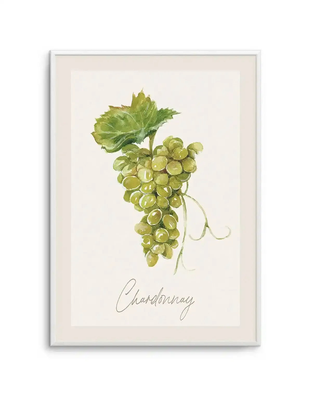 Chardonnay Art Print-PRINT-Olive et Oriel-Olive et Oriel-A5 | 5.8" x 8.3" | 14.8 x 21cm-Unframed Art Print-With White Border-Buy-Australian-Art-Prints-Online-with-Olive-et-Oriel-Your-Artwork-Specialists-Austrailia-Decorate-With-Coastal-Photo-Wall-Art-Prints-From-Our-Beach-House-Artwork-Collection-Fine-Poster-and-Framed-Artwork