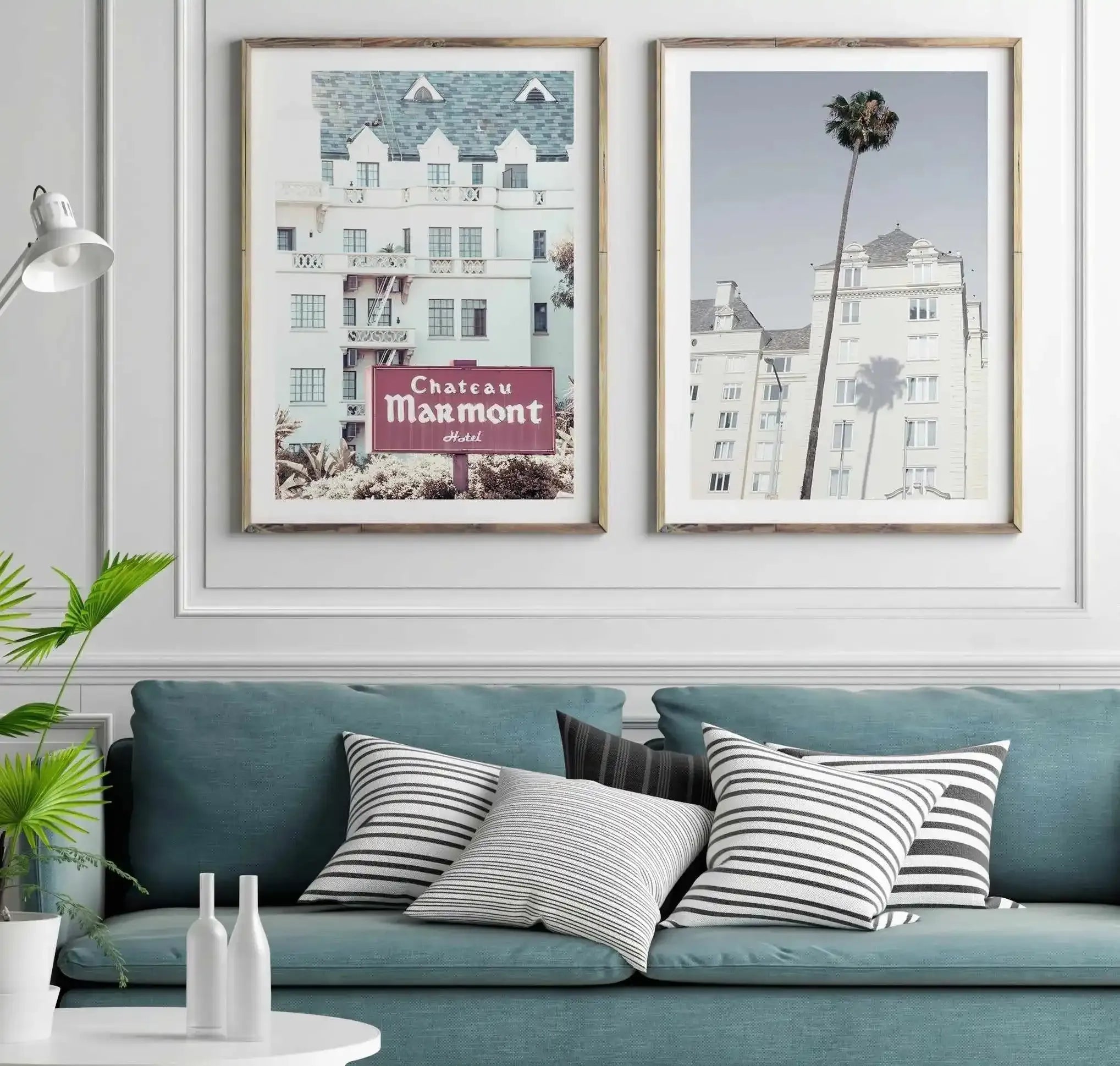 Chateau Marmont | Vintage Art Print-PRINT-Olive et Oriel-Olive et Oriel-Buy-Australian-Art-Prints-Online-with-Olive-et-Oriel-Your-Artwork-Specialists-Austrailia-Decorate-With-Coastal-Photo-Wall-Art-Prints-From-Our-Beach-House-Artwork-Collection-Fine-Poster-and-Framed-Artwork