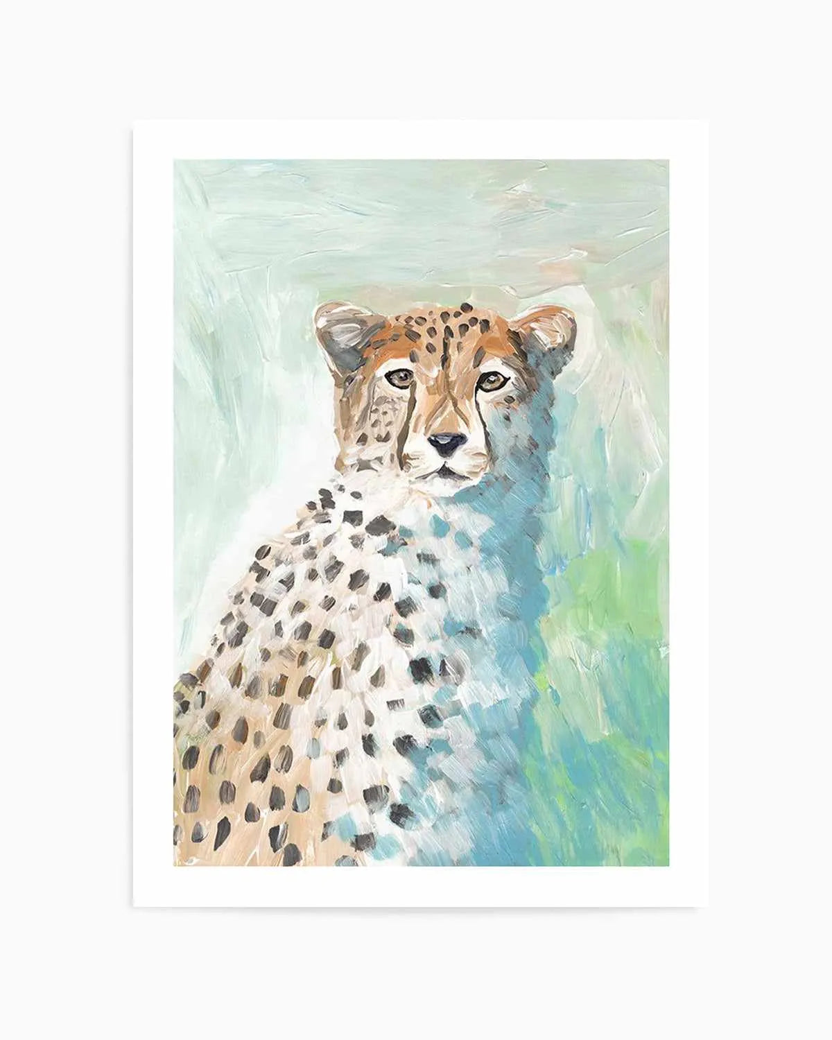 Cheetah-Art-Print-WALNUT-noborder from Olive et Oriel where you can shop wallpaper and artworks online