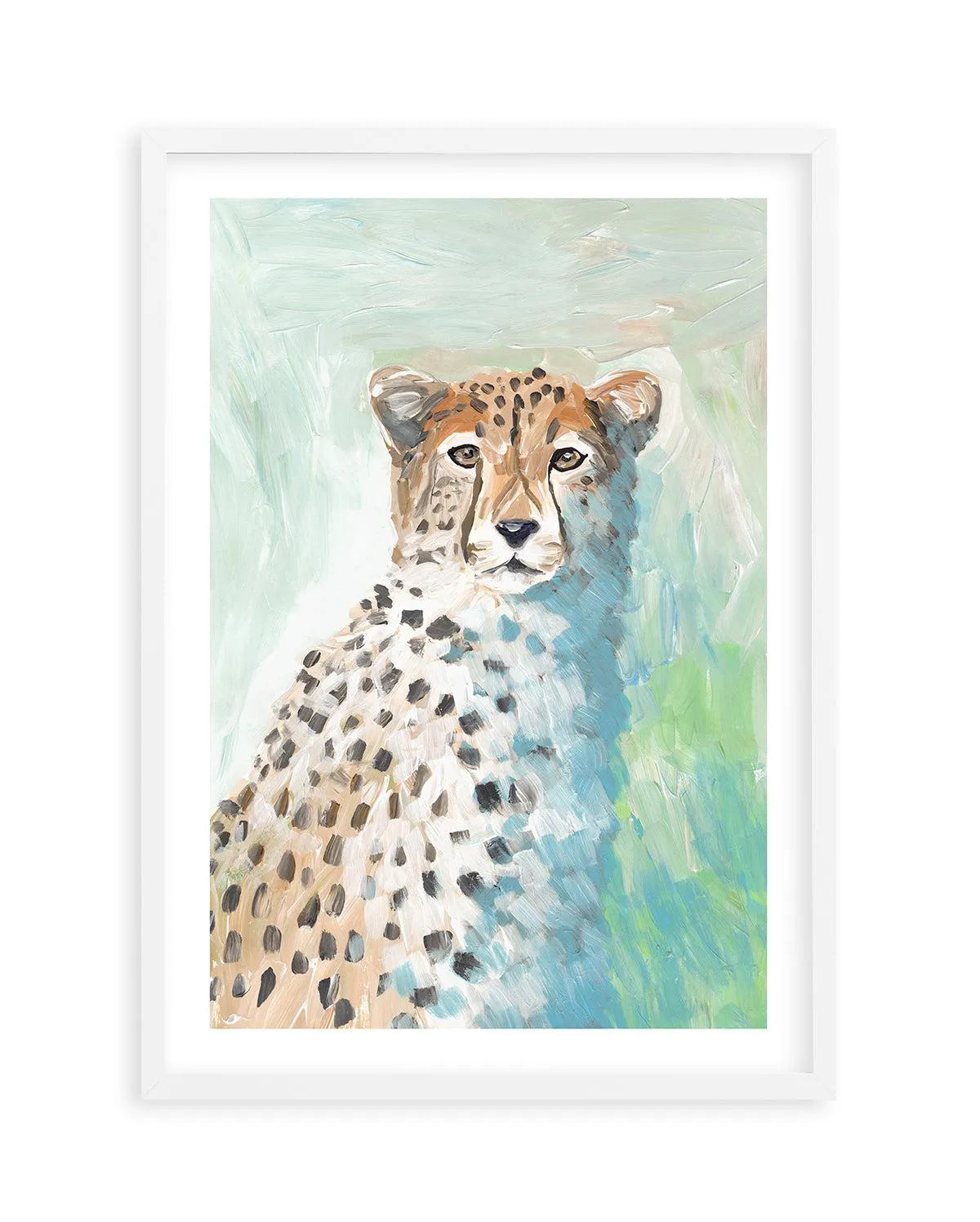 Cheetah-Art-Print-WALNUT-noborder from Olive et Oriel where you can shop wallpaper and artworks online
