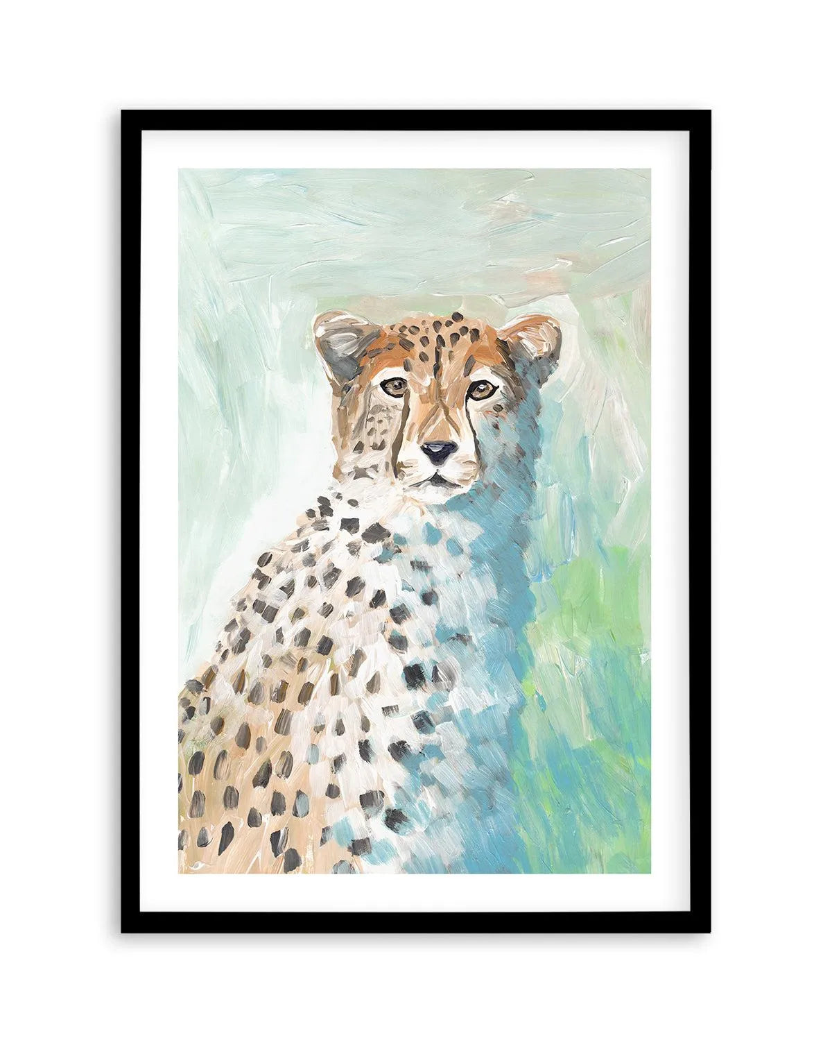 Cheetah-Art-Print-WALNUT-noborder from Olive et Oriel where you can shop wallpaper and artworks online