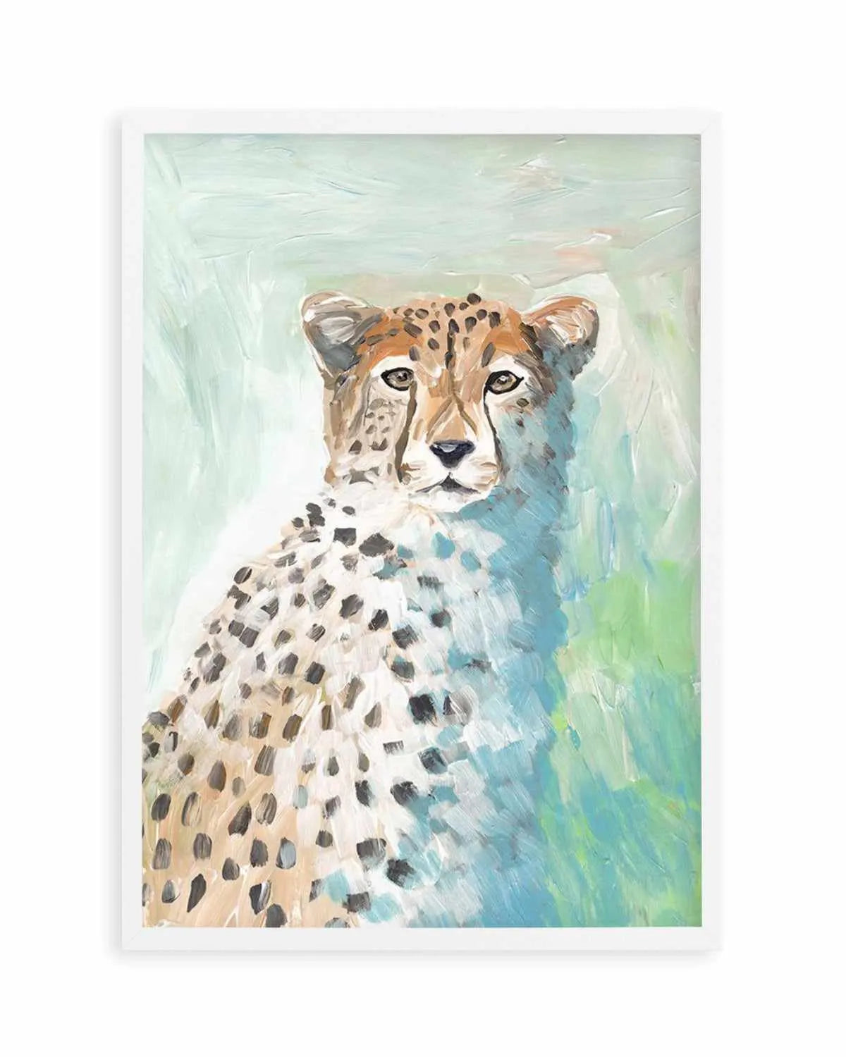 Cheetah-Art-Print-WALNUT-noborder from Olive et Oriel where you can shop wallpaper and artworks online