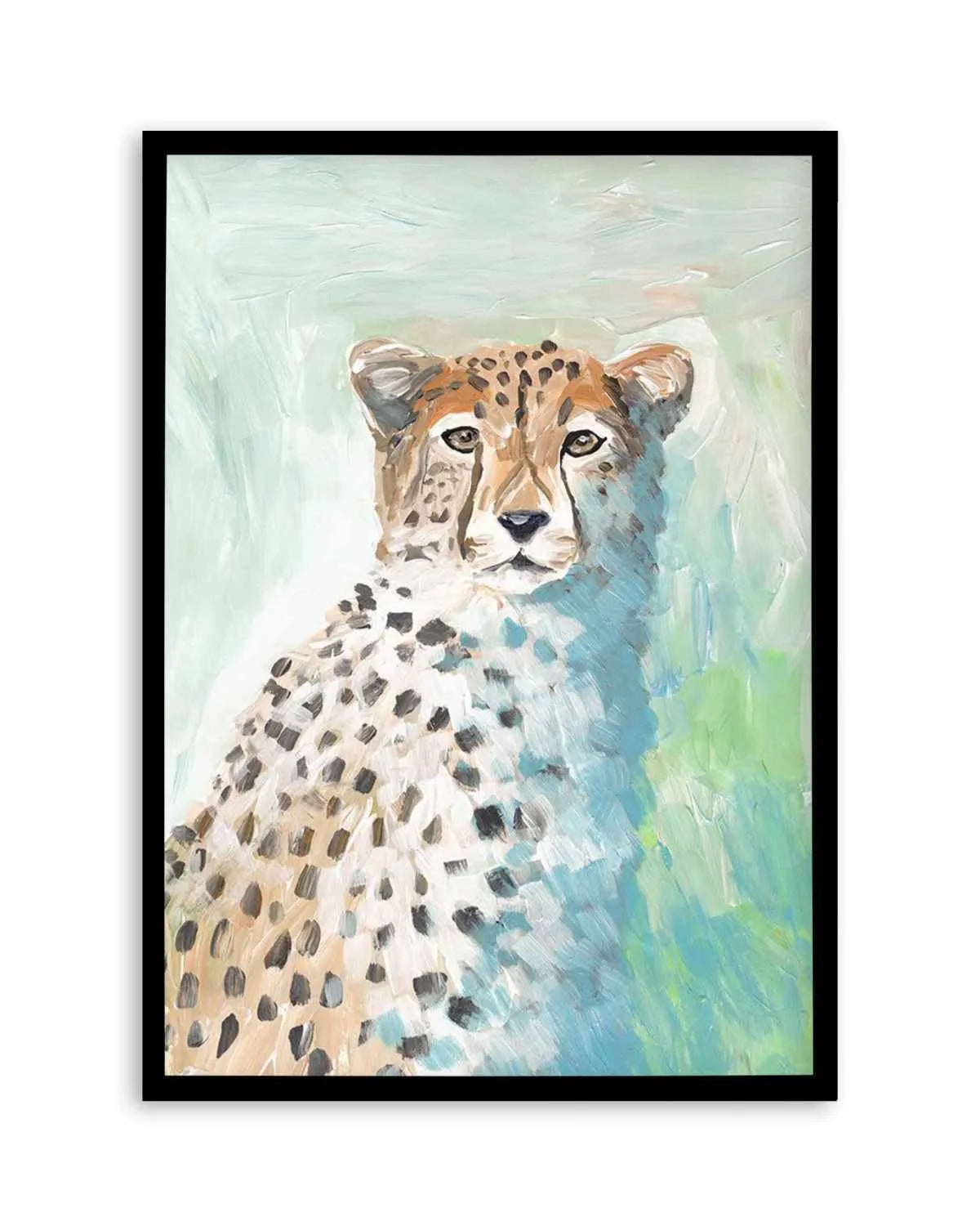 Cheetah-Art-Print-WALNUT-noborder from Olive et Oriel where you can shop wallpaper and artworks online