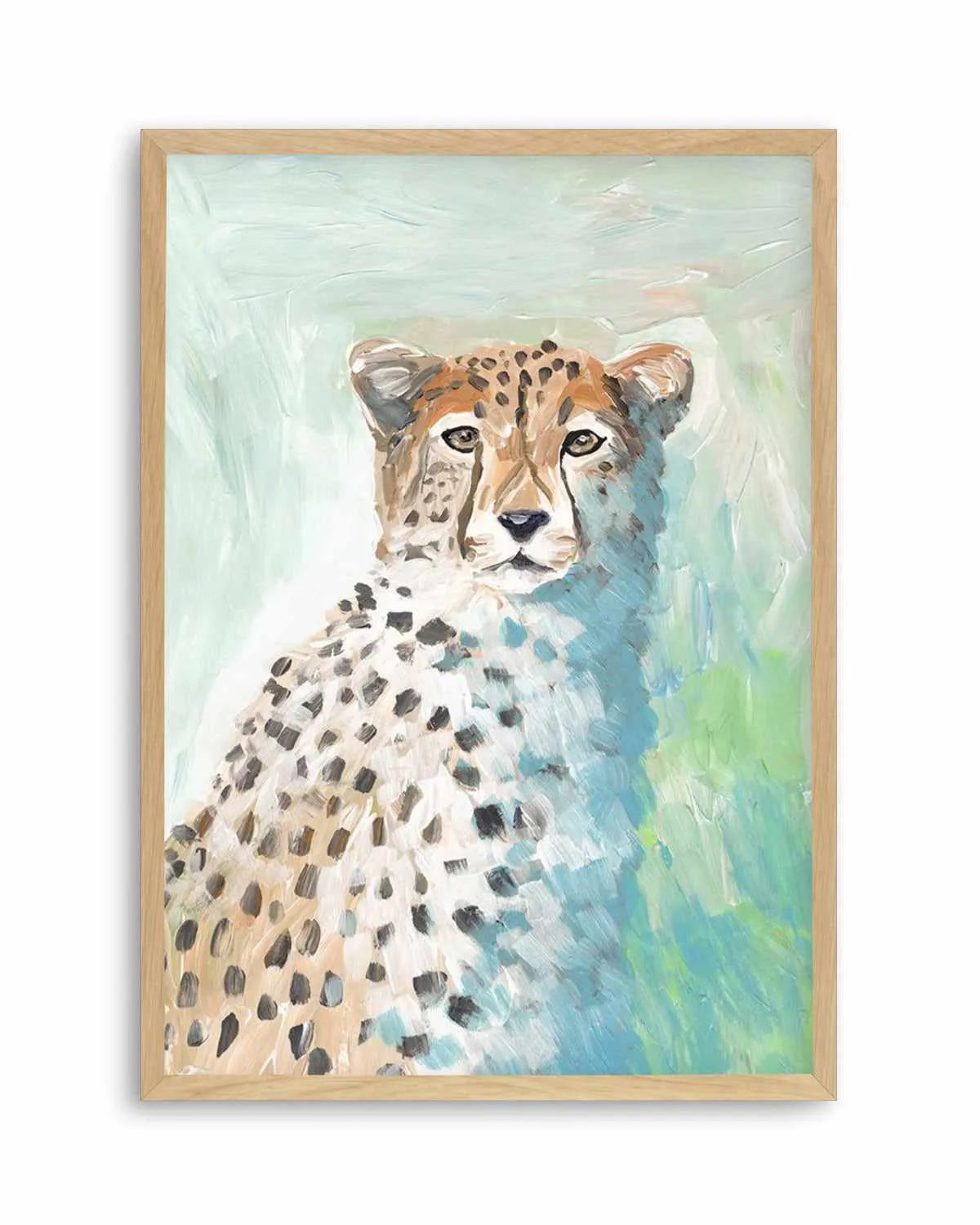 Cheetah-Art-Print-WALNUT-noborder from Olive et Oriel where you can shop wallpaper and artworks online