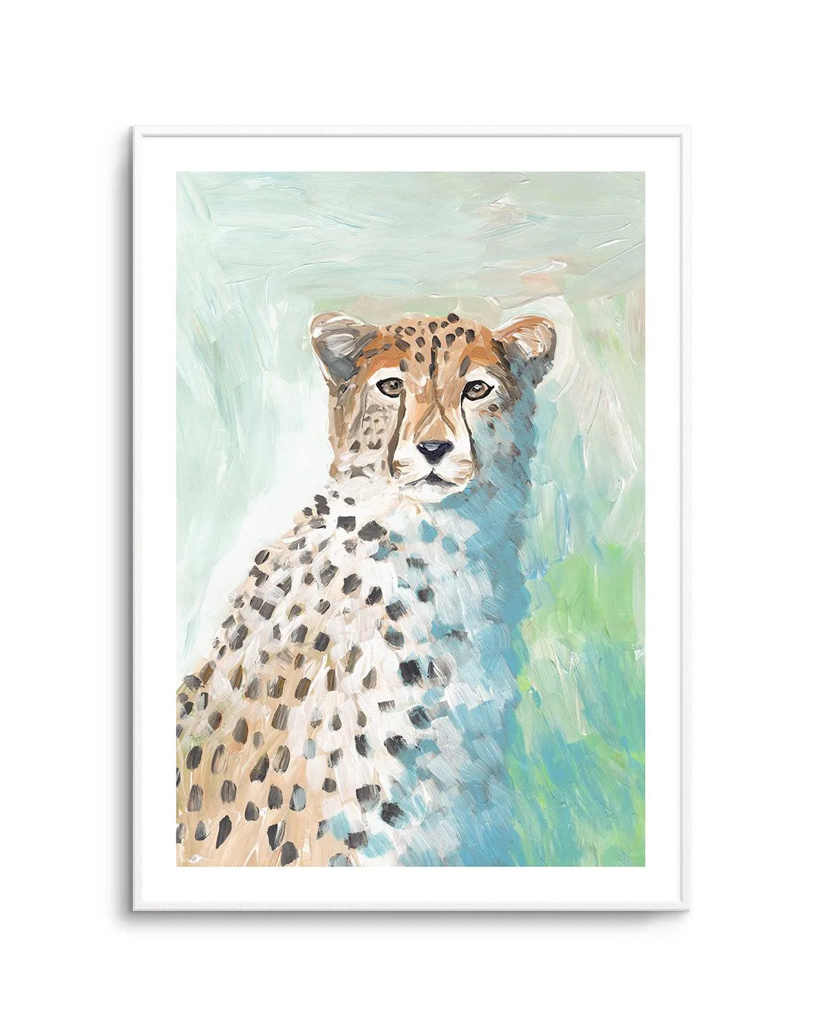 Cheetah-Art-Print-WALNUT-noborder from Olive et Oriel where you can shop wallpaper and artworks online
