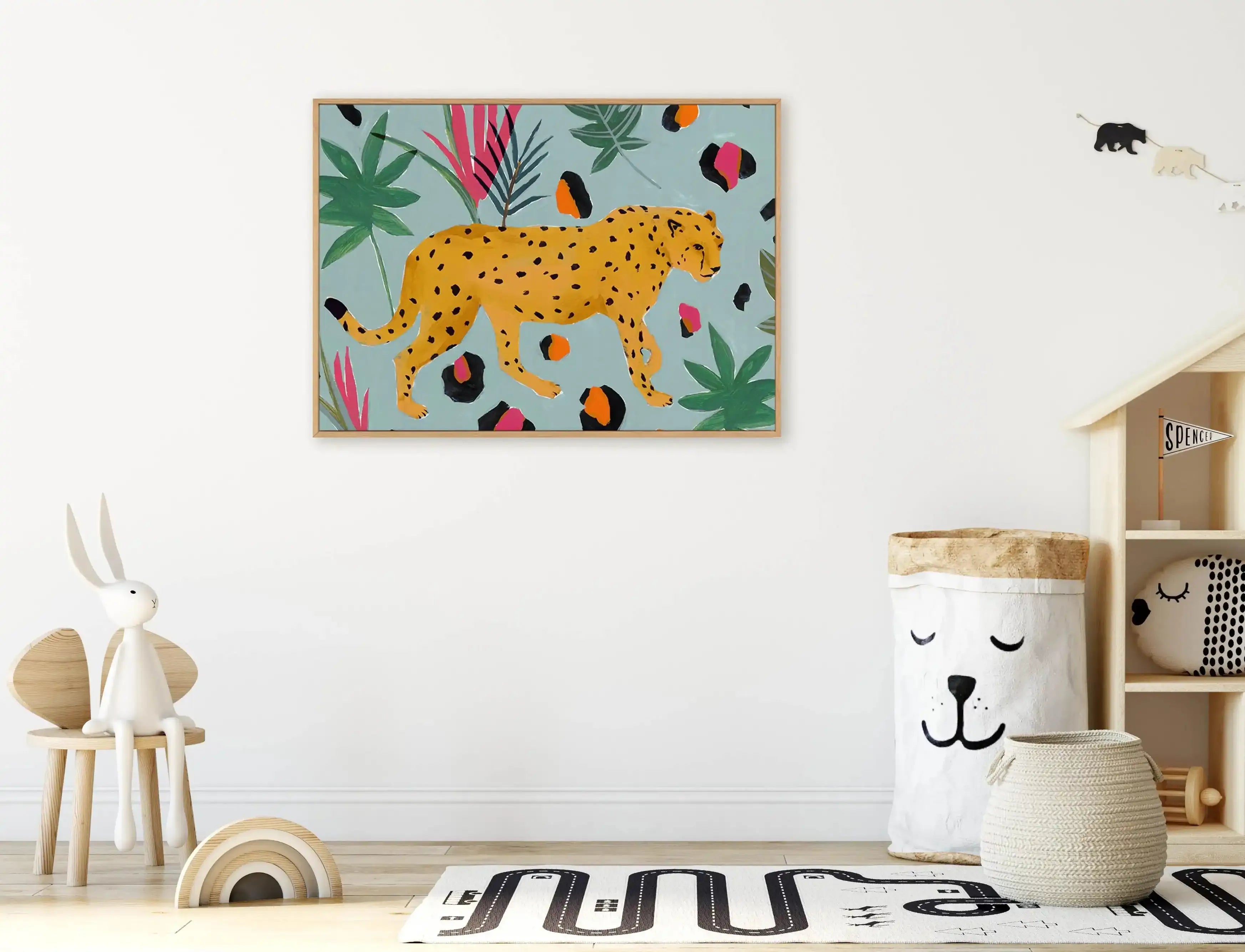 Cheetah II | Framed Canvas-CANVAS-You can shop wall art online with Olive et Oriel for everything from abstract art to fun kids wall art. Our beautiful modern art prints and canvas art are available from large canvas prints to wall art paintings and our proudly Australian artwork collection offers only the highest quality framed large wall art and canvas art Australia - You can buy fashion photography prints or Hampton print posters and paintings on canvas from Olive et Oriel and have them deliv