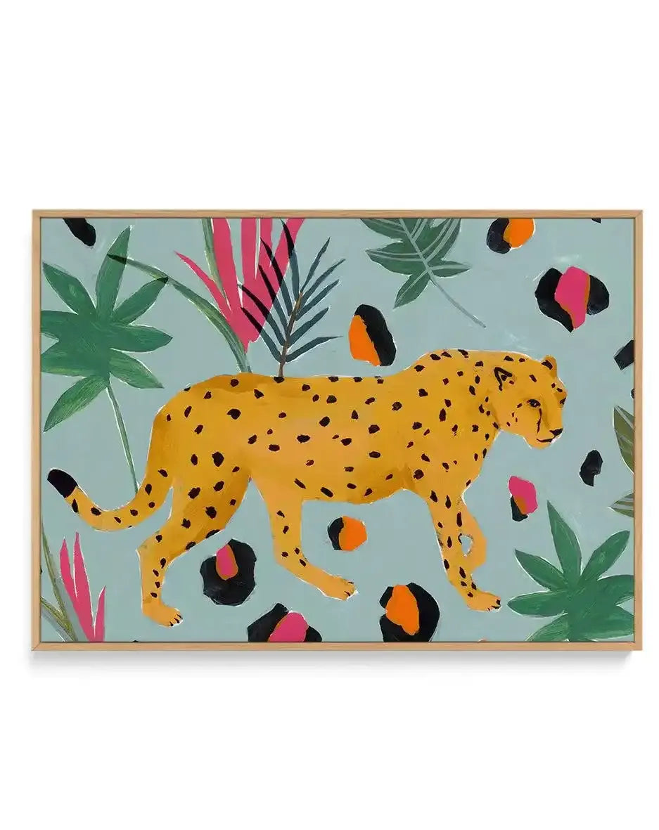 Cheetah II | Framed Canvas-CANVAS-You can shop wall art online with Olive et Oriel for everything from abstract art to fun kids wall art. Our beautiful modern art prints and canvas art are available from large canvas prints to wall art paintings and our proudly Australian artwork collection offers only the highest quality framed large wall art and canvas art Australia - You can buy fashion photography prints or Hampton print posters and paintings on canvas from Olive et Oriel and have them deliv