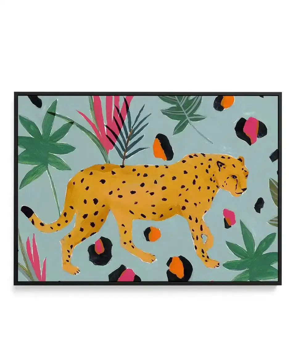 Cheetah II | Framed Canvas-CANVAS-You can shop wall art online with Olive et Oriel for everything from abstract art to fun kids wall art. Our beautiful modern art prints and canvas art are available from large canvas prints to wall art paintings and our proudly Australian artwork collection offers only the highest quality framed large wall art and canvas art Australia - You can buy fashion photography prints or Hampton print posters and paintings on canvas from Olive et Oriel and have them deliv