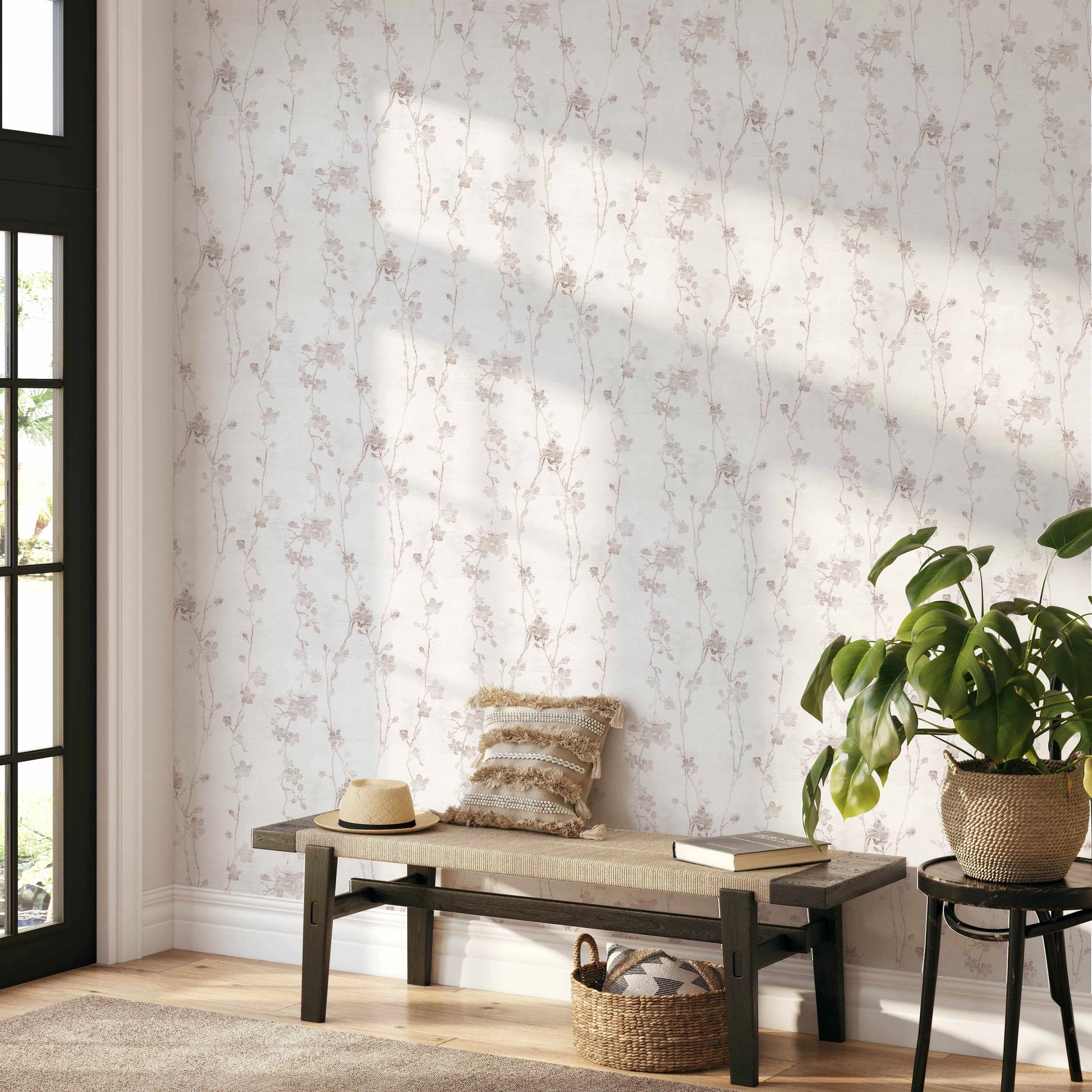 Cherry Blossom Wallpaper from Olive et Oriel where you can shop wallpaper and artworks online