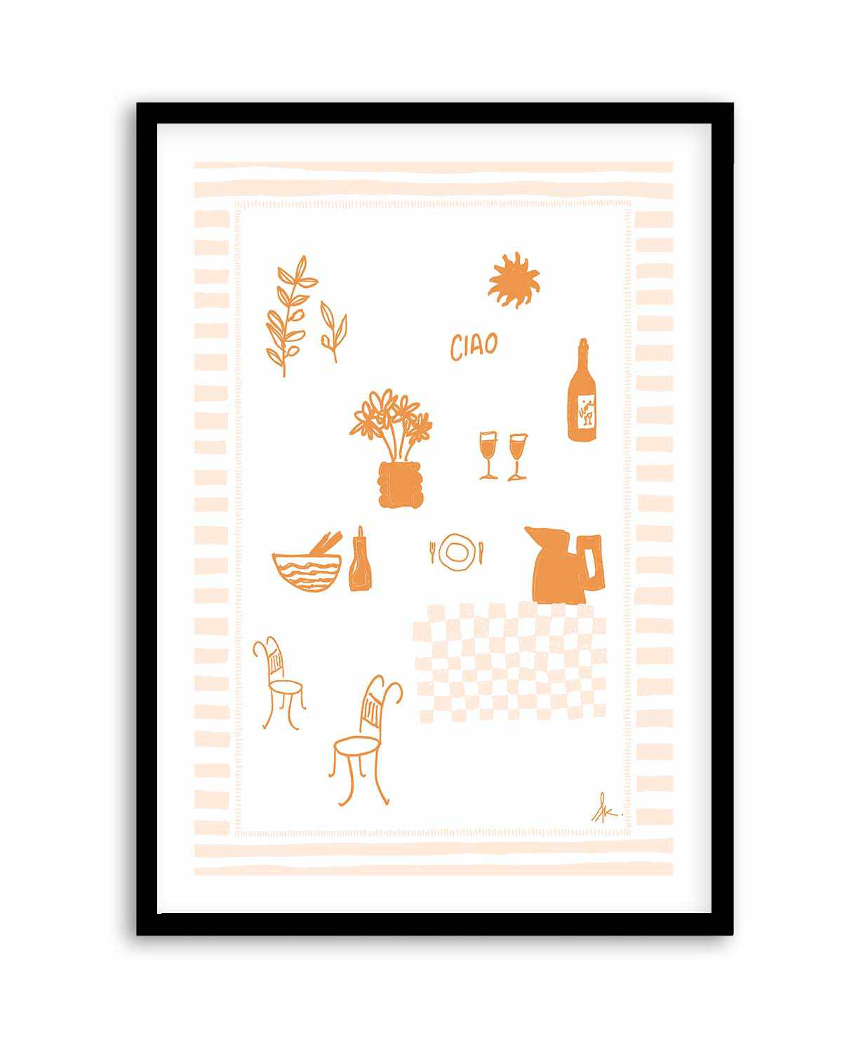 Ciao Tan Pink by Anne Korako | Art Print