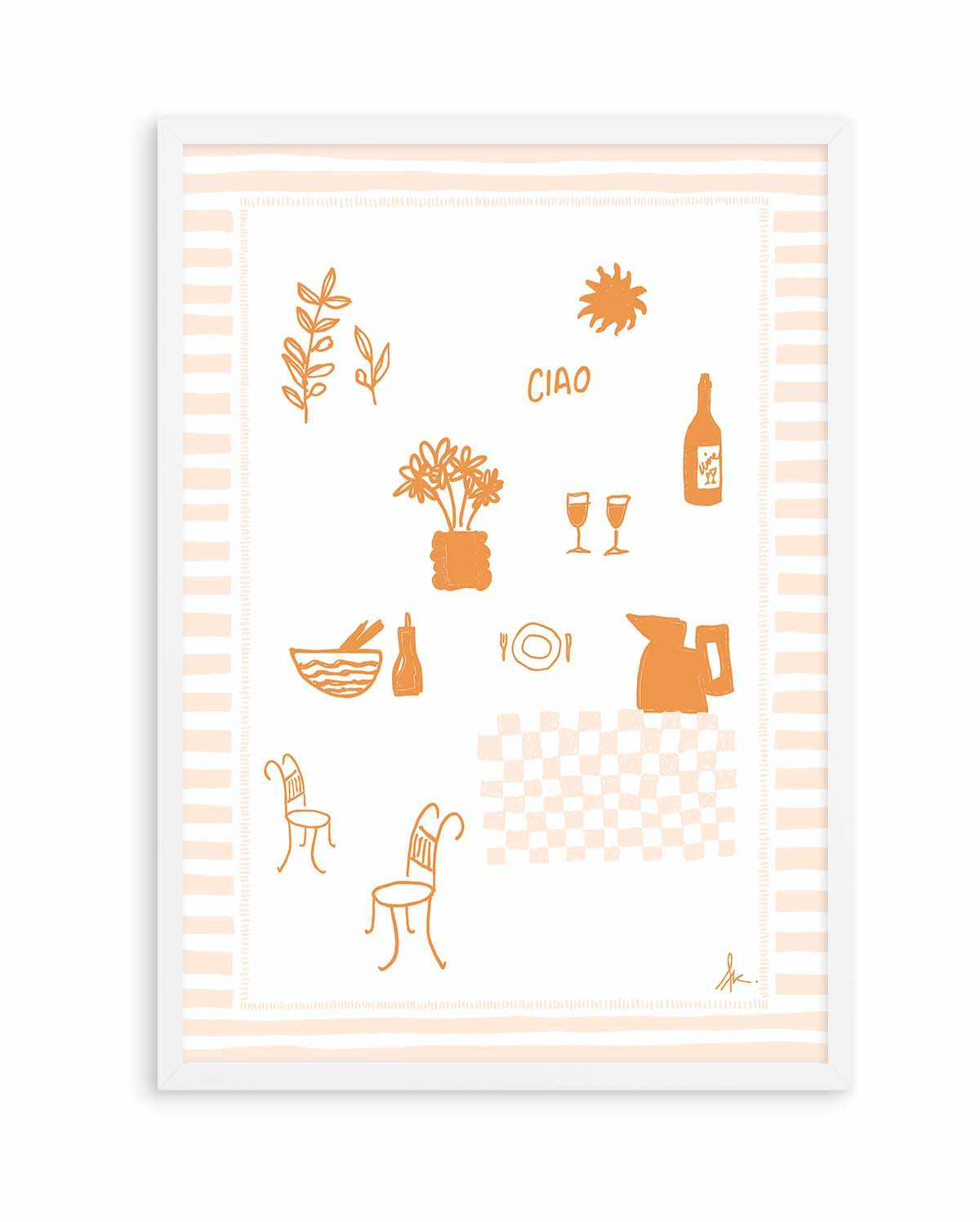 Ciao Tan Pink by Anne Korako | Art Print