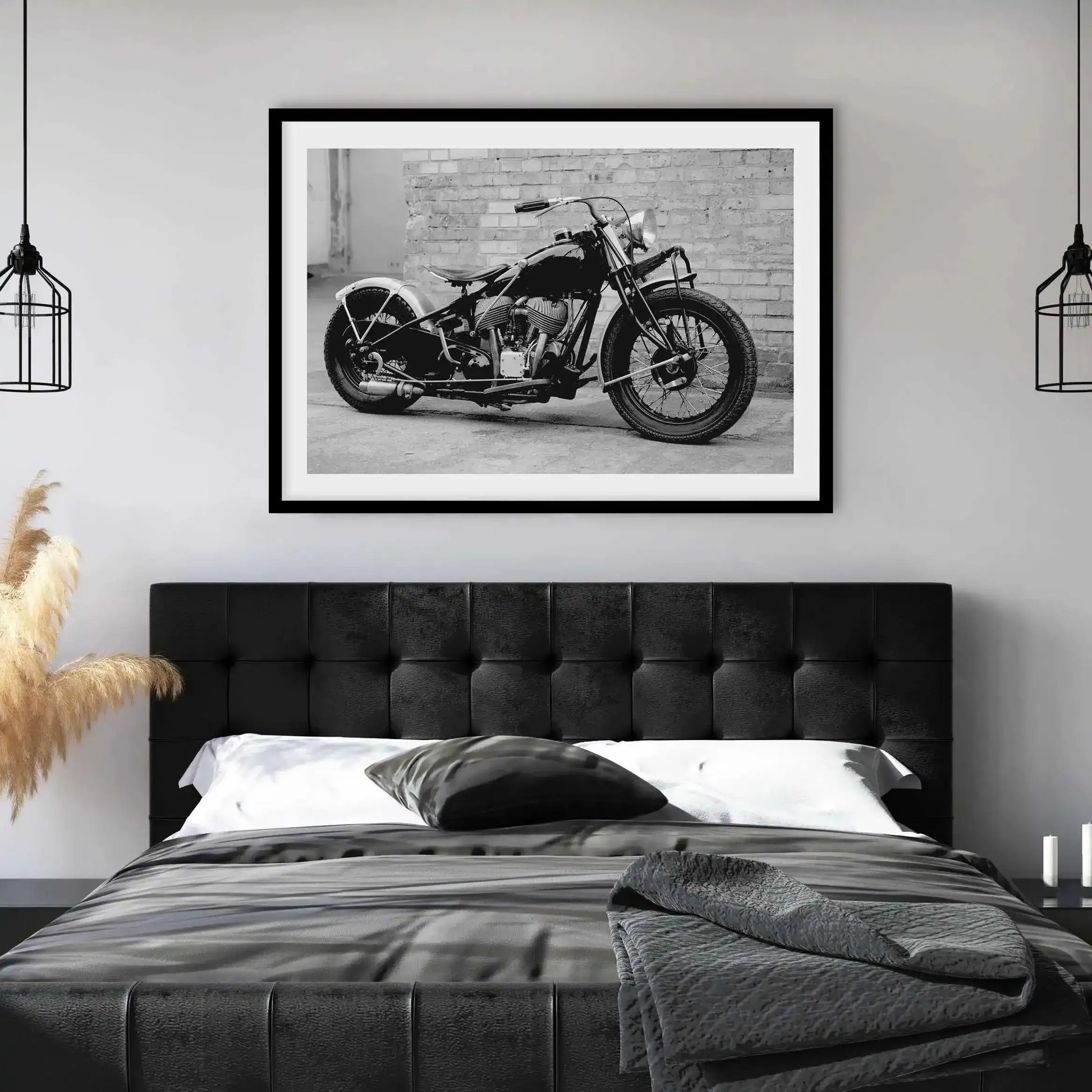 Classic Motorcycle Art Print-PRINT-Olive et Oriel-Olive et Oriel-Buy-Australian-Art-Prints-Online-with-Olive-et-Oriel-Your-Artwork-Specialists-Austrailia-Decorate-With-Coastal-Photo-Wall-Art-Prints-From-Our-Beach-House-Artwork-Collection-Fine-Poster-and-Framed-Artwork