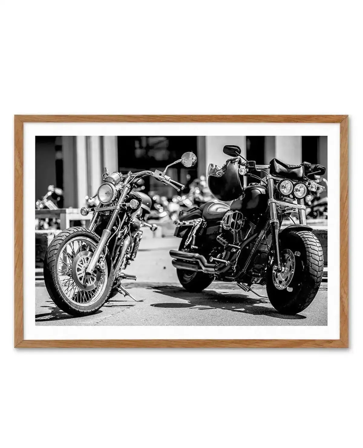Classic Motorcycle II Art Print-PRINT-Olive et Oriel-Olive et Oriel-Buy-Australian-Art-Prints-Online-with-Olive-et-Oriel-Your-Artwork-Specialists-Austrailia-Decorate-With-Coastal-Photo-Wall-Art-Prints-From-Our-Beach-House-Artwork-Collection-Fine-Poster-and-Framed-Artwork