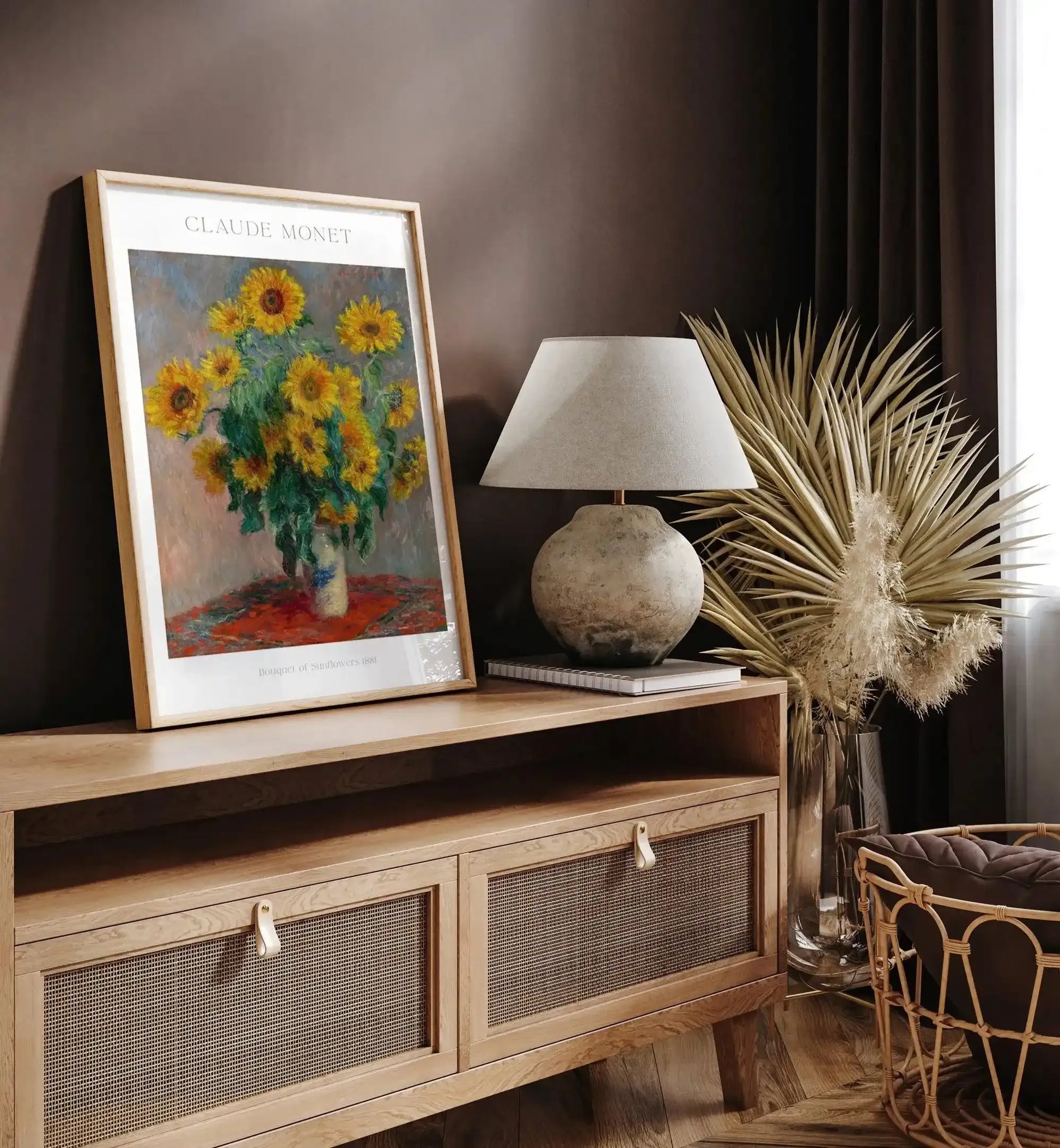 Bouquet of Sunflowers 1881 by Claude Monet Art Print-PRINT-Olive et Oriel-Olive et Oriel-Buy-Australian-Art-Prints-Online-with-Olive-et-Oriel-Your-Artwork-Specialists-Austrailia-Decorate-With-Coastal-Photo-Wall-Art-Prints-From-Our-Beach-House-Artwork-Collection-Fine-Poster-and-Framed-Artwork