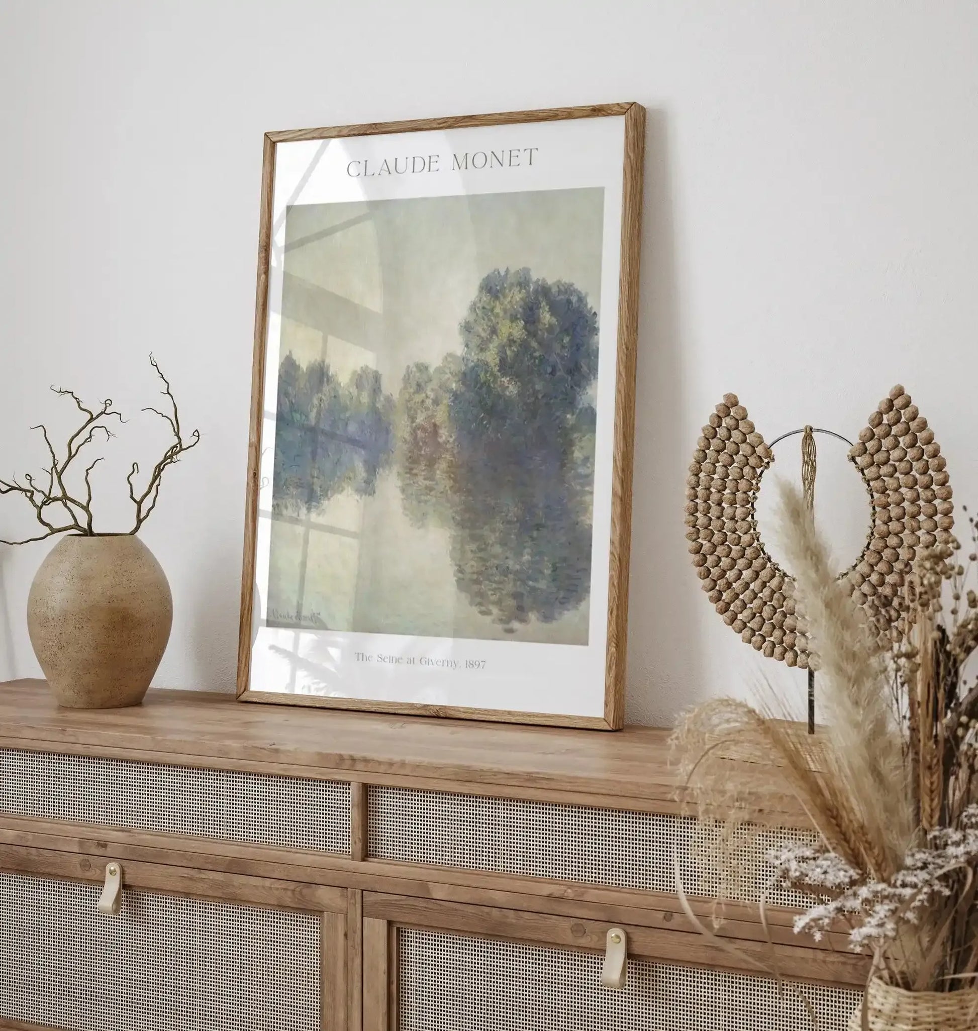 The Seine at Giverny 1897 by Claude Monet Art Print-PRINT-Olive et Oriel-Olive et Oriel-Buy-Australian-Art-Prints-Online-with-Olive-et-Oriel-Your-Artwork-Specialists-Austrailia-Decorate-With-Coastal-Photo-Wall-Art-Prints-From-Our-Beach-House-Artwork-Collection-Fine-Poster-and-Framed-Artwork