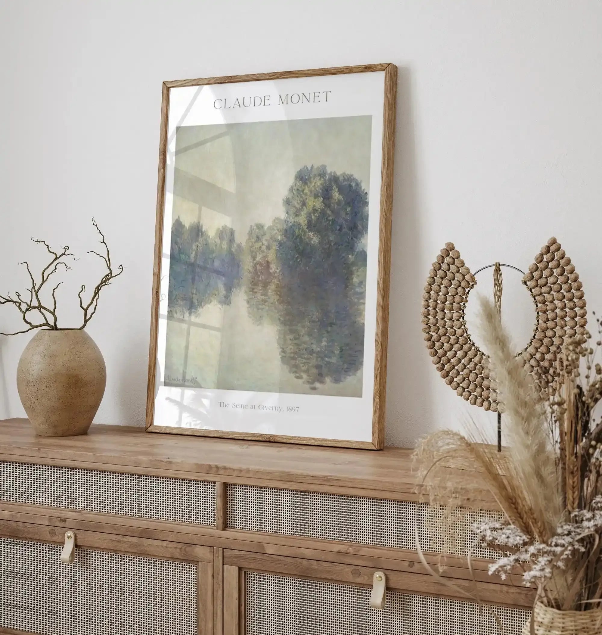 The Seine at Giverny 1897 by Claude Monet Art Print-PRINT-Olive et Oriel-Olive et Oriel-Buy-Australian-Art-Prints-Online-with-Olive-et-Oriel-Your-Artwork-Specialists-Austrailia-Decorate-With-Coastal-Photo-Wall-Art-Prints-From-Our-Beach-House-Artwork-Collection-Fine-Poster-and-Framed-Artwork