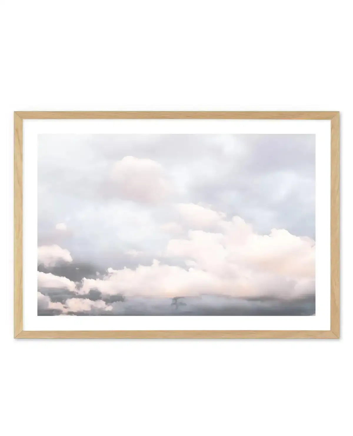 Clouds I Art Print-PRINT-Olive et Oriel-Olive et Oriel-A5 | 5.8" x 8.3" | 14.8 x 21cm-Oak-With White Border-Buy-Australian-Art-Prints-Online-with-Olive-et-Oriel-Your-Artwork-Specialists-Austrailia-Decorate-With-Coastal-Photo-Wall-Art-Prints-From-Our-Beach-House-Artwork-Collection-Fine-Poster-and-Framed-Artwork