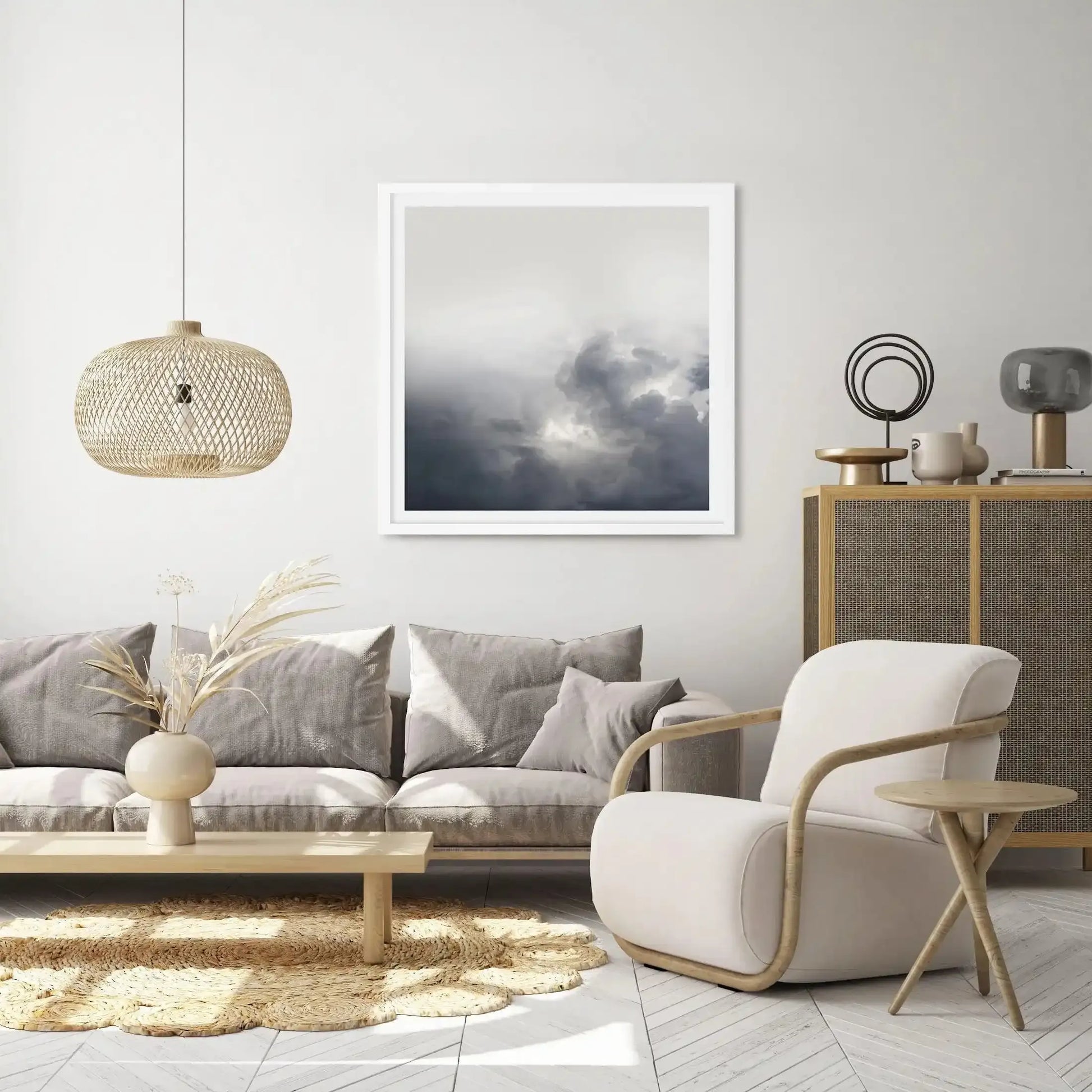 Clouds III SQ Art Print-PRINT-Olive et Oriel-Olive et Oriel-Buy-Australian-Art-Prints-Online-with-Olive-et-Oriel-Your-Artwork-Specialists-Austrailia-Decorate-With-Coastal-Photo-Wall-Art-Prints-From-Our-Beach-House-Artwork-Collection-Fine-Poster-and-Framed-Artwork