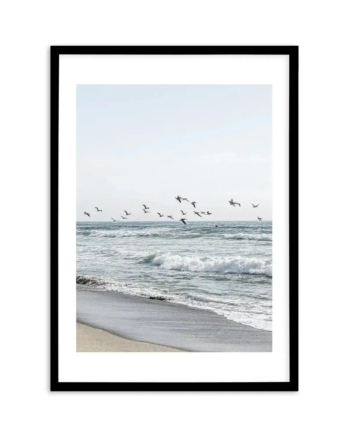 Coastal Birds Art Print-PRINT-Olive et Oriel-Olive et Oriel-A5 | 5.8" x 8.3" | 14.8 x 21cm-Black-With White Border-Buy-Australian-Art-Prints-Online-with-Olive-et-Oriel-Your-Artwork-Specialists-Austrailia-Decorate-With-Coastal-Photo-Wall-Art-Prints-From-Our-Beach-House-Artwork-Collection-Fine-Poster-and-Framed-Artwork
