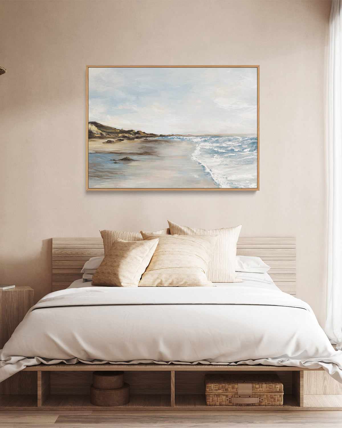 Coastal Memories I | Framed Canvas Art Print