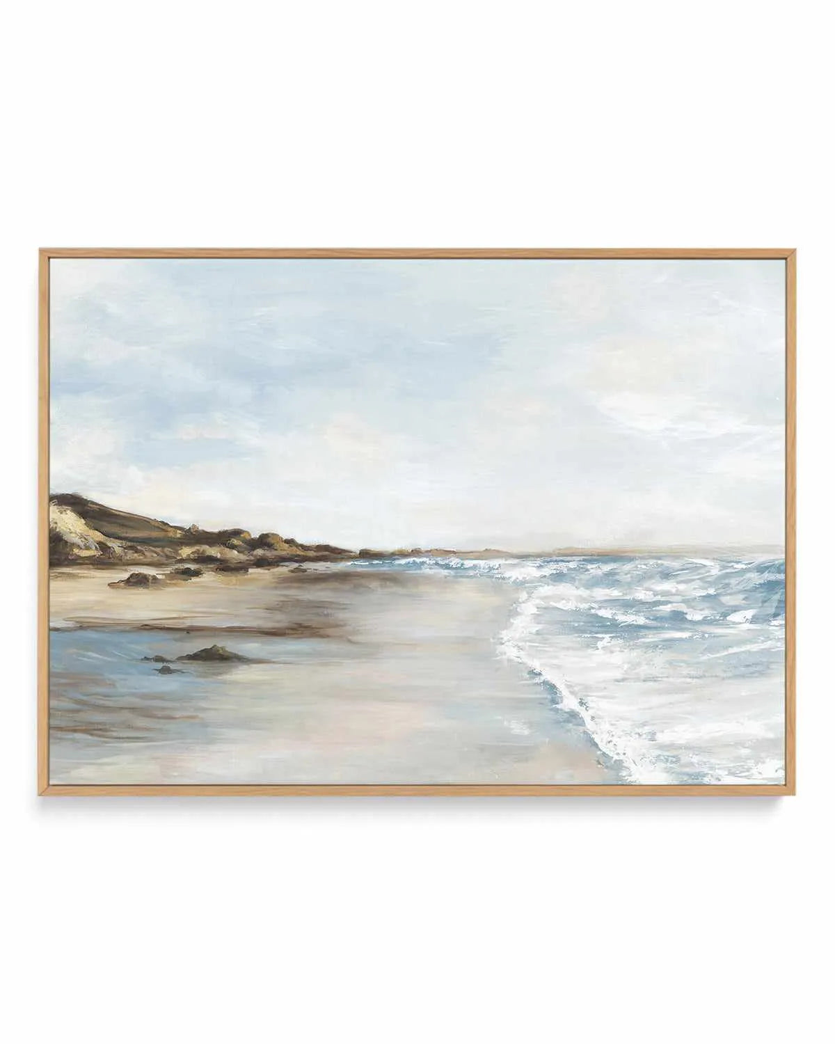Coastal Memories I | Framed Canvas Art Print from Olive et Oriel where you can shop wallpaper and artworks online