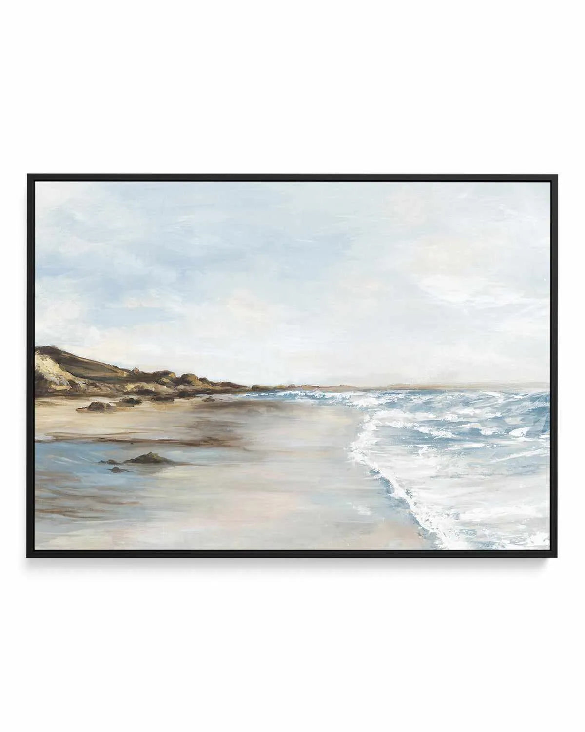 Coastal Memories I | Framed Canvas Art Print from Olive et Oriel where you can shop wallpaper and artworks online