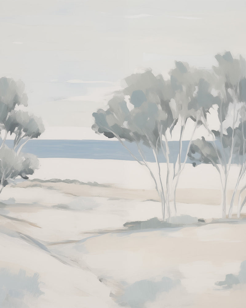 Coastal Trees Wallpaper Mural from Olive et Oriel where you can shop wallpaper and artworks online