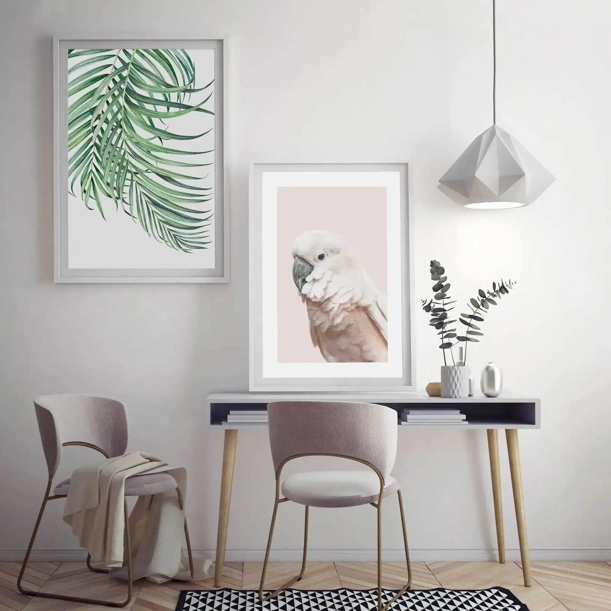 Cockatoo on Blush Art Print-PRINT-Olive et Oriel-Olive et Oriel-Buy-Australian-Art-Prints-Online-with-Olive-et-Oriel-Your-Artwork-Specialists-Austrailia-Decorate-With-Coastal-Photo-Wall-Art-Prints-From-Our-Beach-House-Artwork-Collection-Fine-Poster-and-Framed-Artwork