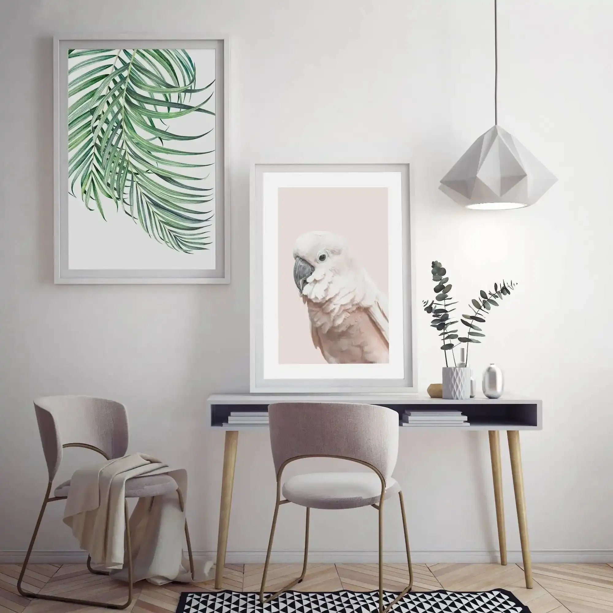 Cockatoo on Blush Art Print-PRINT-Olive et Oriel-Olive et Oriel-Buy-Australian-Art-Prints-Online-with-Olive-et-Oriel-Your-Artwork-Specialists-Austrailia-Decorate-With-Coastal-Photo-Wall-Art-Prints-From-Our-Beach-House-Artwork-Collection-Fine-Poster-and-Framed-Artwork