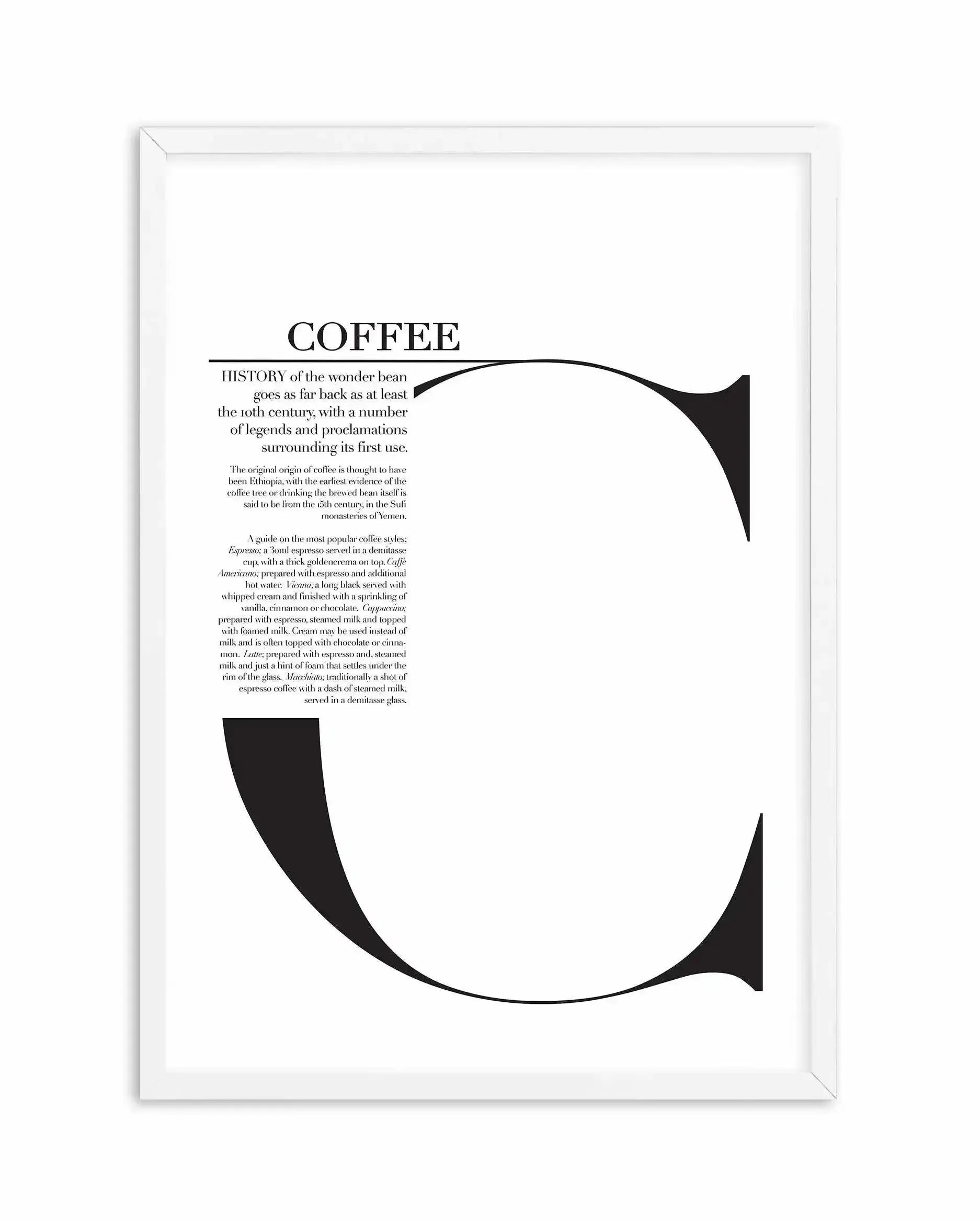 Coffee Art Print-PRINT-Olive et Oriel-Olive et Oriel-A5 | 5.8" x 8.3" | 14.8 x 21cm-White-With White Border-Buy-Australian-Art-Prints-Online-with-Olive-et-Oriel-Your-Artwork-Specialists-Austrailia-Decorate-With-Coastal-Photo-Wall-Art-Prints-From-Our-Beach-House-Artwork-Collection-Fine-Poster-and-Framed-Artwork
