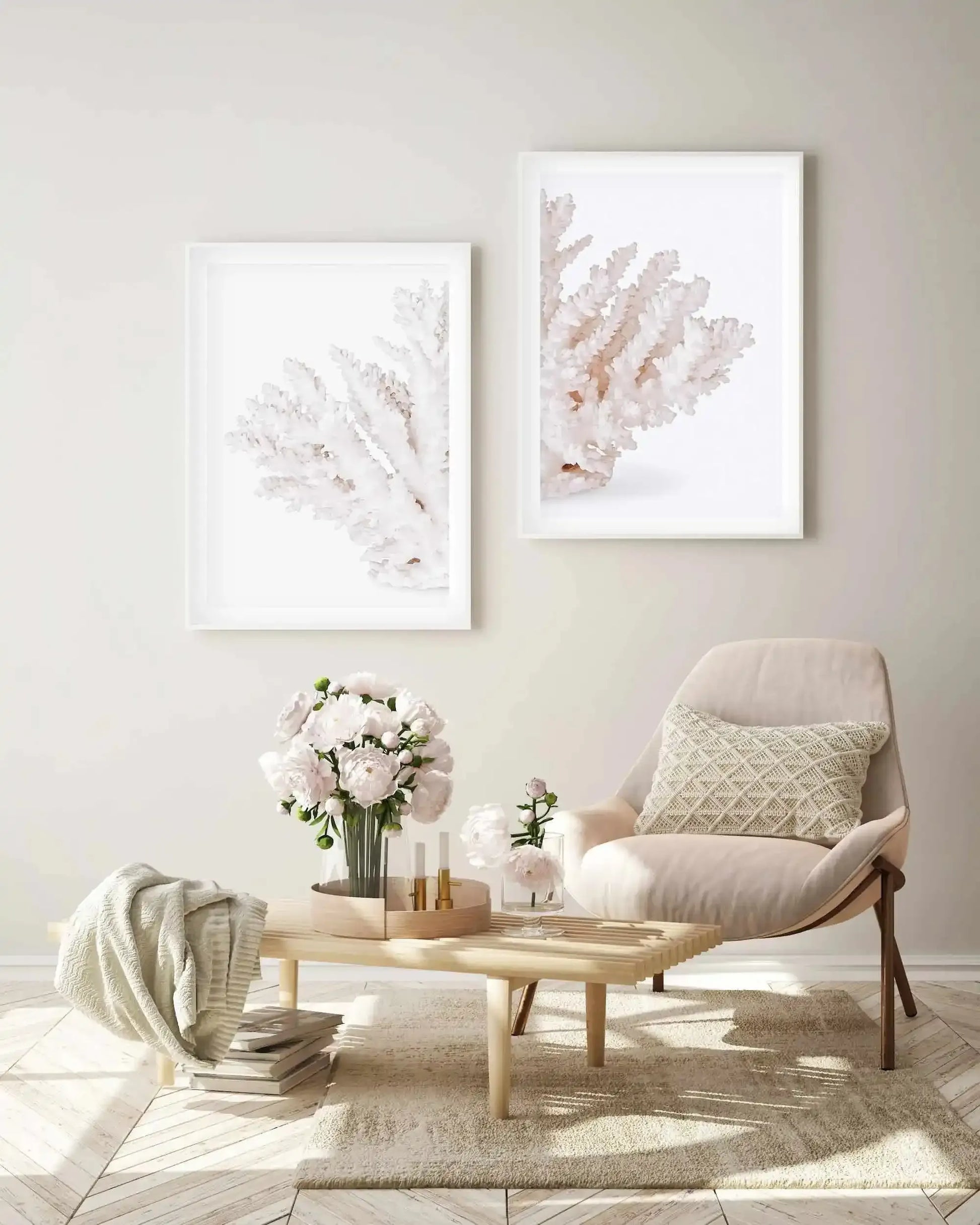 Coral II | Left Art Print-PRINT-Olive et Oriel-Olive et Oriel-Buy-Australian-Art-Prints-Online-with-Olive-et-Oriel-Your-Artwork-Specialists-Austrailia-Decorate-With-Coastal-Photo-Wall-Art-Prints-From-Our-Beach-House-Artwork-Collection-Fine-Poster-and-Framed-Artwork