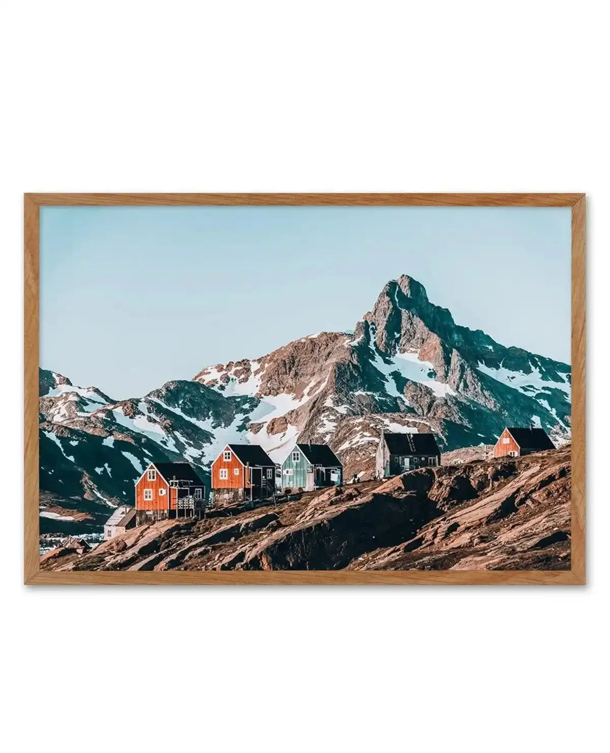 Cottages In The Sky Art Print-PRINT-Olive et Oriel-Olive et Oriel-50x70 cm | 19.6" x 27.5"-Walnut-With White Border-Buy-Australian-Art-Prints-Online-with-Olive-et-Oriel-Your-Artwork-Specialists-Austrailia-Decorate-With-Coastal-Photo-Wall-Art-Prints-From-Our-Beach-House-Artwork-Collection-Fine-Poster-and-Framed-Artwork