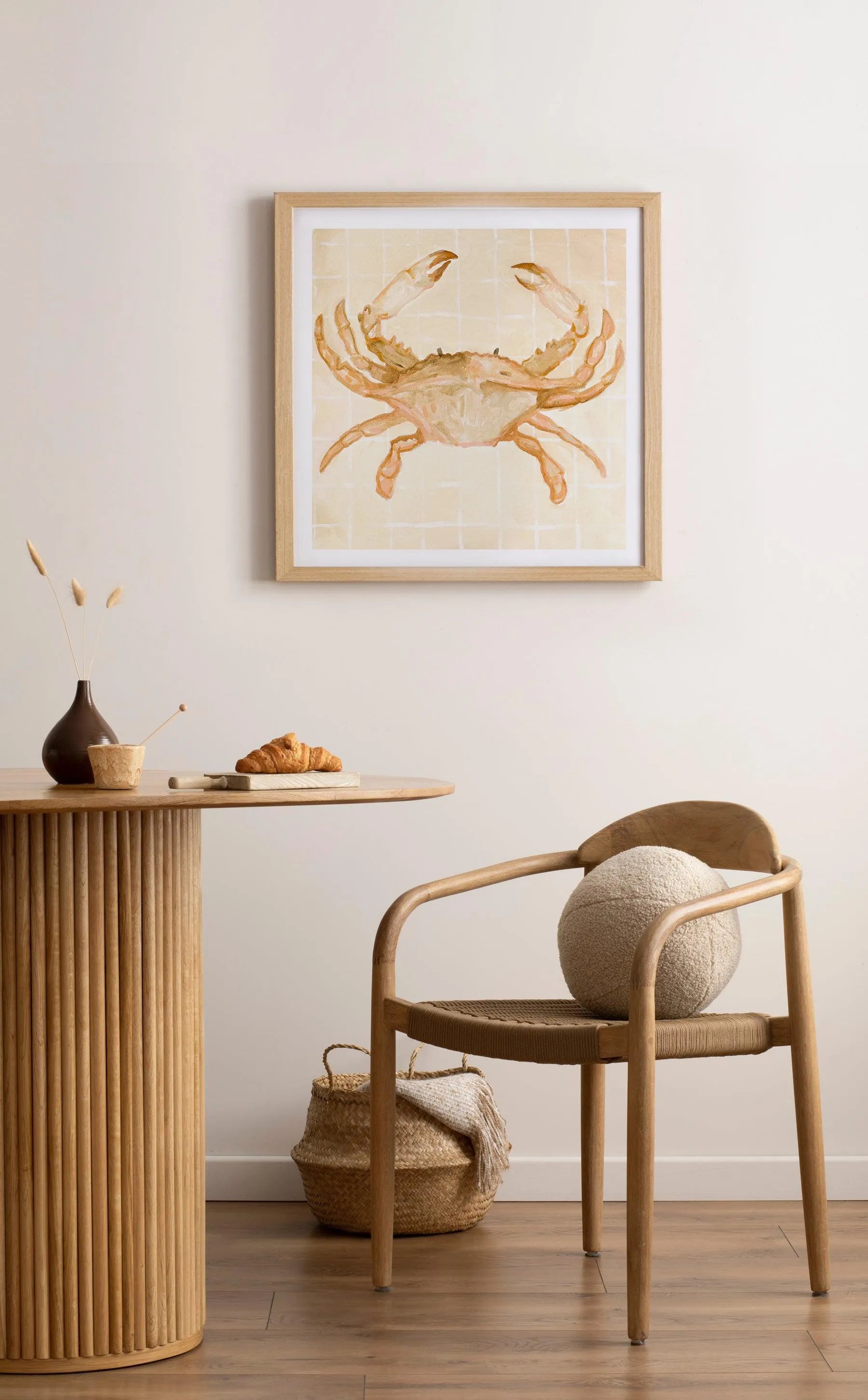 Little Bohemian Crab by Natalie Jane Art Print from Olive et Oriel where you can shop wallpaper and artworks online