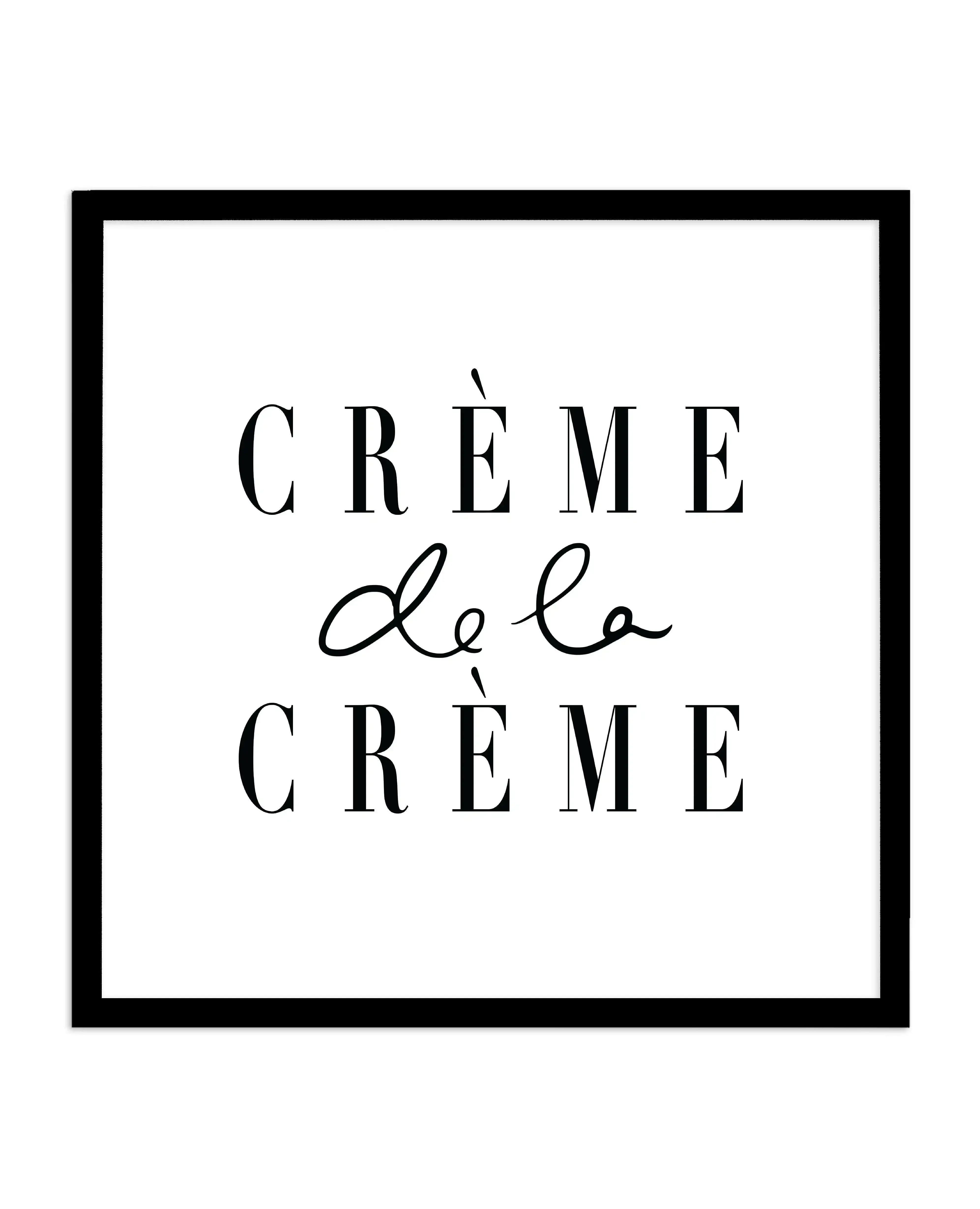 Creme de la Creme SQ Art Print-PRINT-Olive et Oriel-Olive et Oriel-70x70 cm | 27.5" x 27.5"-Black-With White Border-Buy-Australian-Art-Prints-Online-with-Olive-et-Oriel-Your-Artwork-Specialists-Austrailia-Decorate-With-Coastal-Photo-Wall-Art-Prints-From-Our-Beach-House-Artwork-Collection-Fine-Poster-and-Framed-Artwork
