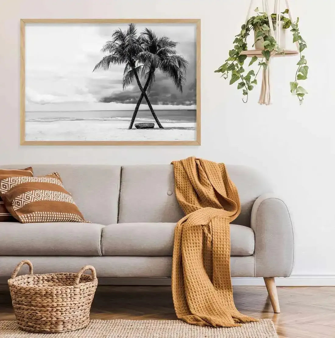 Crossed Palms Art Print-PRINT-Olive et Oriel-Olive et Oriel-Buy-Australian-Art-Prints-Online-with-Olive-et-Oriel-Your-Artwork-Specialists-Austrailia-Decorate-With-Coastal-Photo-Wall-Art-Prints-From-Our-Beach-House-Artwork-Collection-Fine-Poster-and-Framed-Artwork