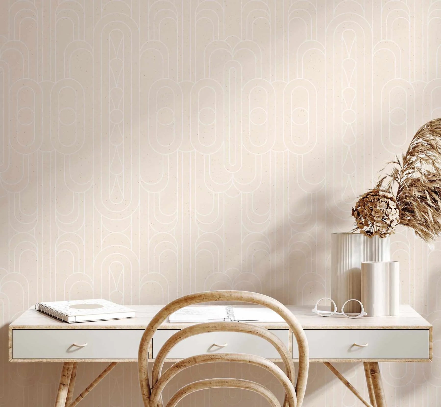 Arc Deco Wallpaper from Olive et Oriel where you can shop wallpaper and artworks online