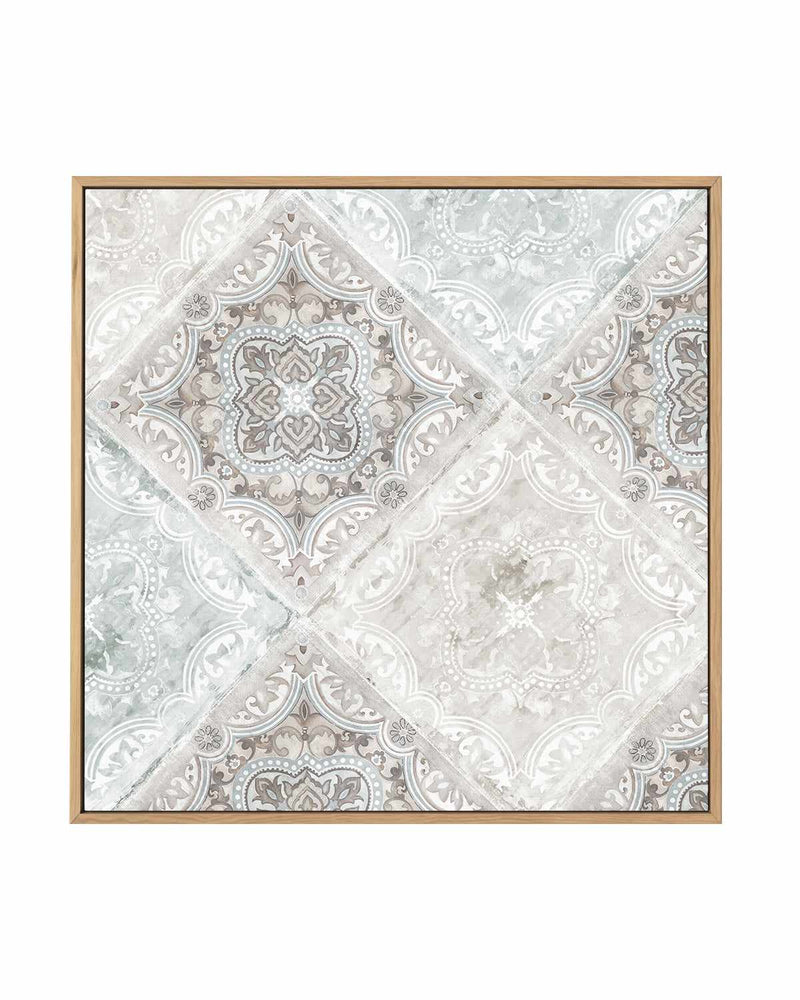 Delicate Tiles | Framed Canvas Art Print