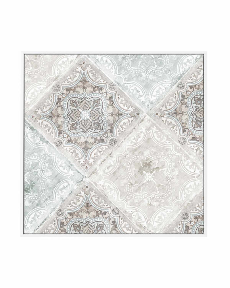 Delicate Tiles | Framed Canvas Art Print