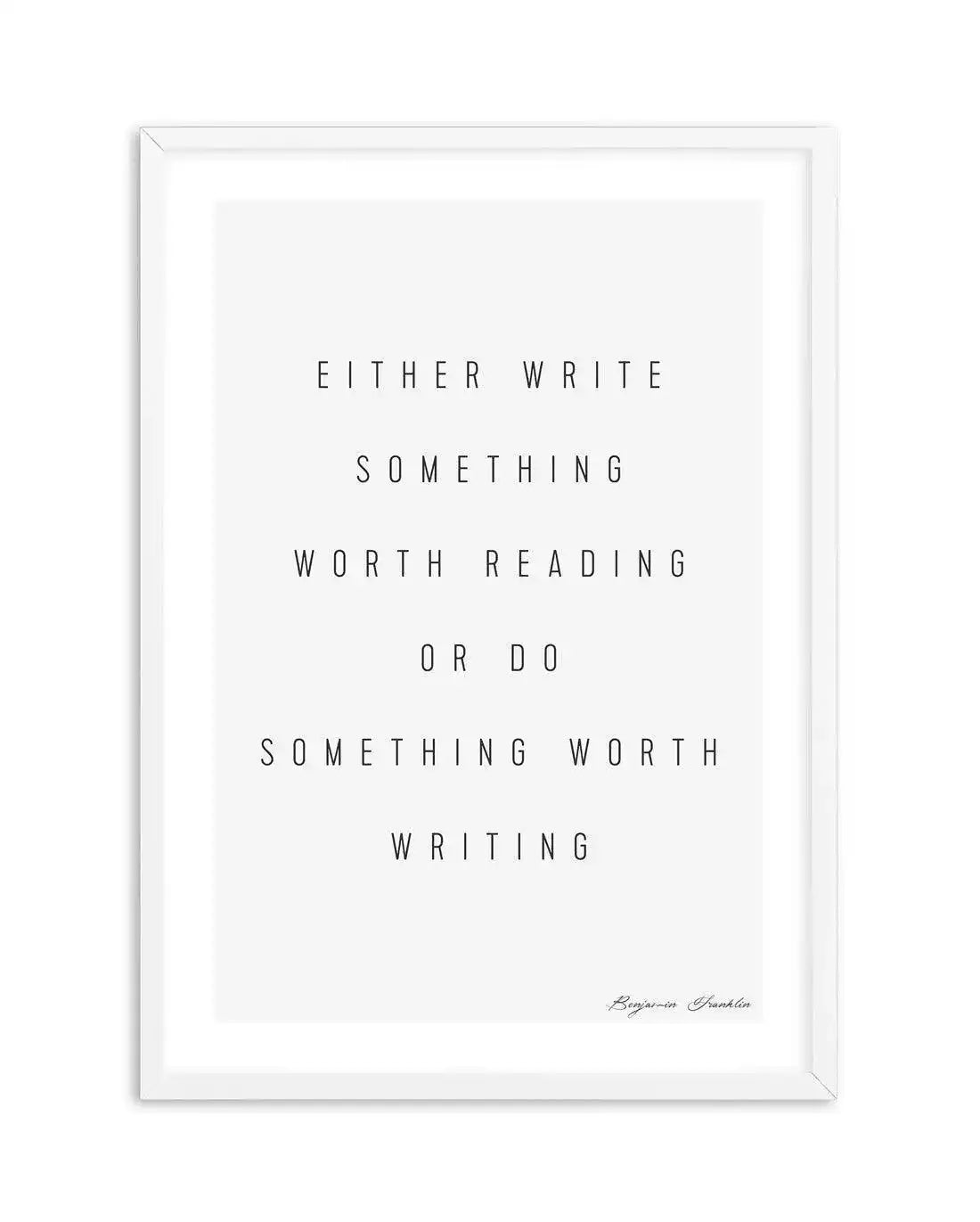Do Something | Benjamin Franklin Art Print-PRINT-Olive et Oriel-Olive et Oriel-A5 | 5.8" x 8.3" | 14.8 x 21cm-White-With White Border-Buy-Australian-Art-Prints-Online-with-Olive-et-Oriel-Your-Artwork-Specialists-Austrailia-Decorate-With-Coastal-Photo-Wall-Art-Prints-From-Our-Beach-House-Artwork-Collection-Fine-Poster-and-Framed-Artwork